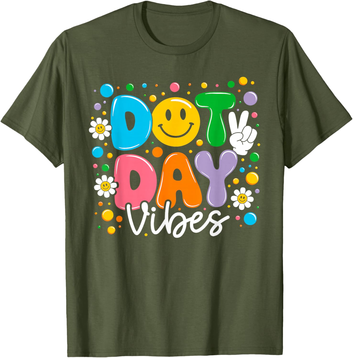 Happy Dot Day 2025 Colorful Polka Dot T-Shirt for Kids and Teachers - 15