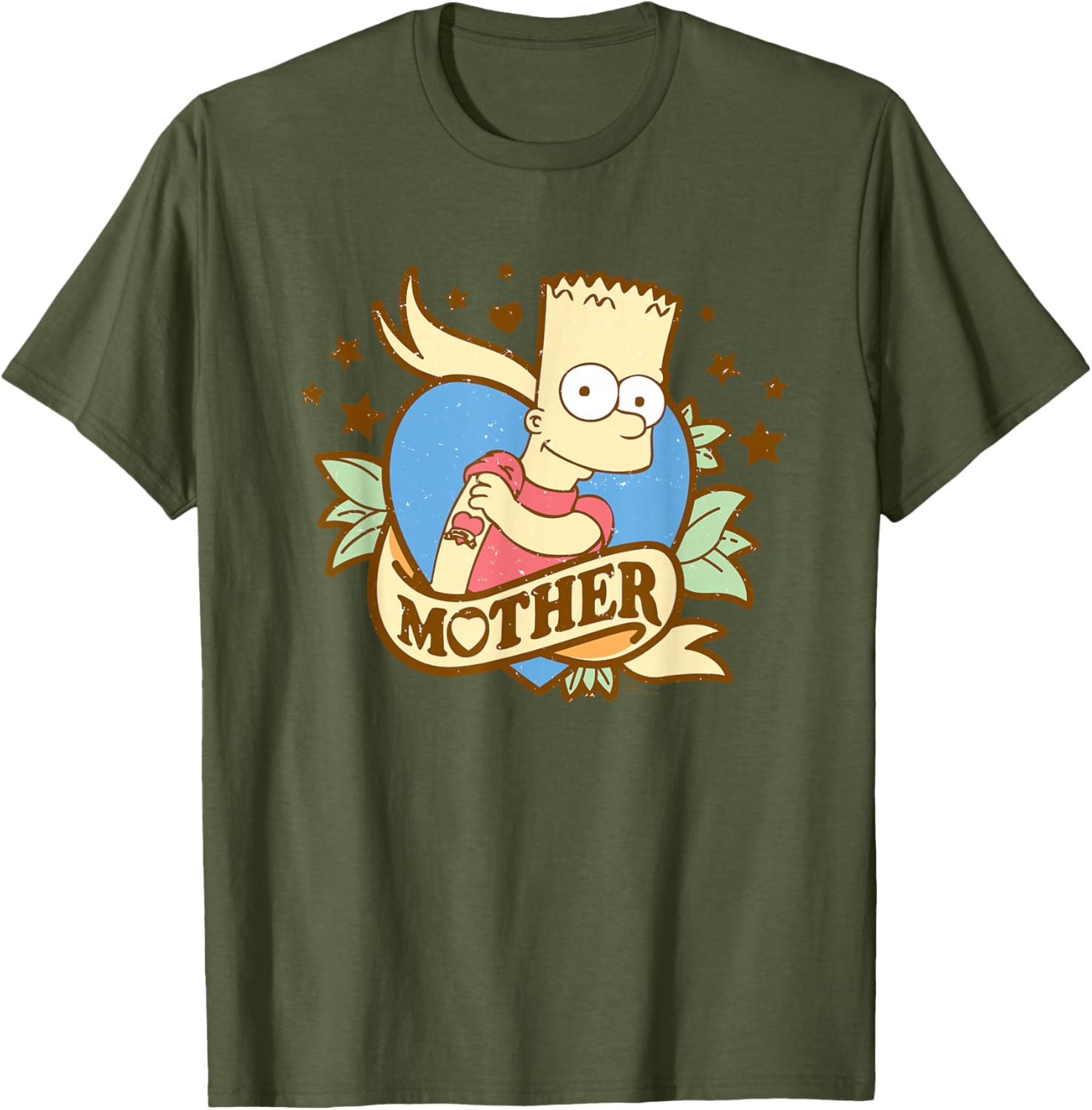 Retro Bart Simpson Mother's Day T-Shirt Gift for Moms and Fans - 10