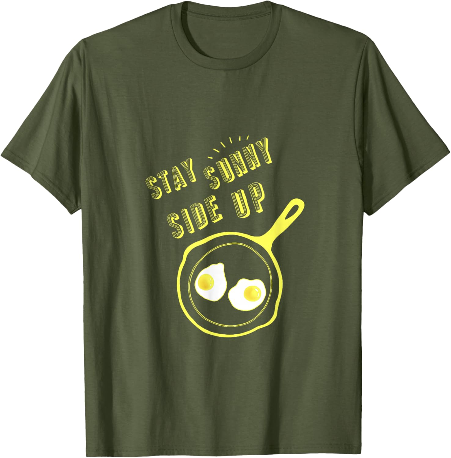 Stay Sunny Side Up Funny Egg Breakfast T-Shirt for Food Lovers - 25