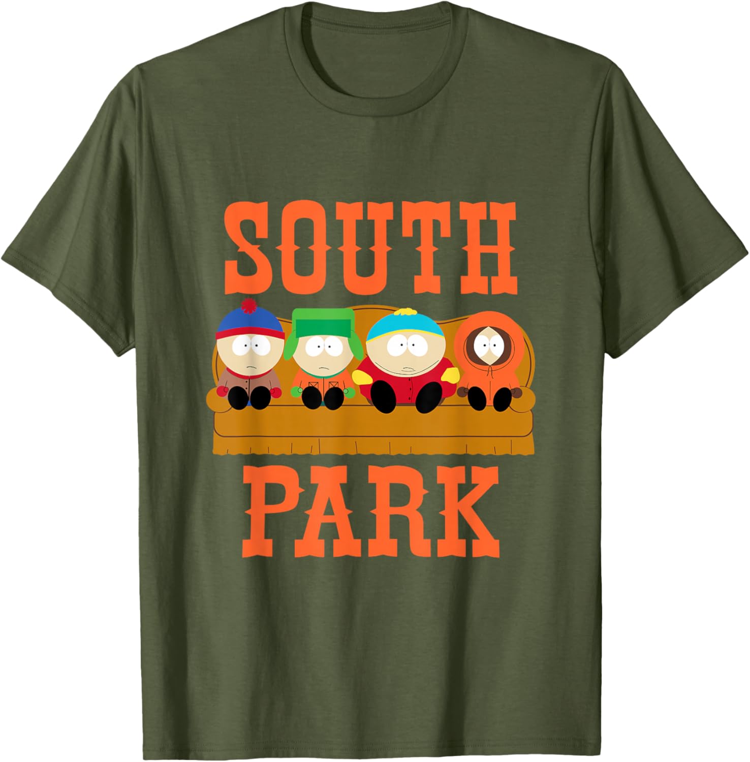 South Park Couch Line Up T-Shirt for Fans of Fun and Fashion - 1