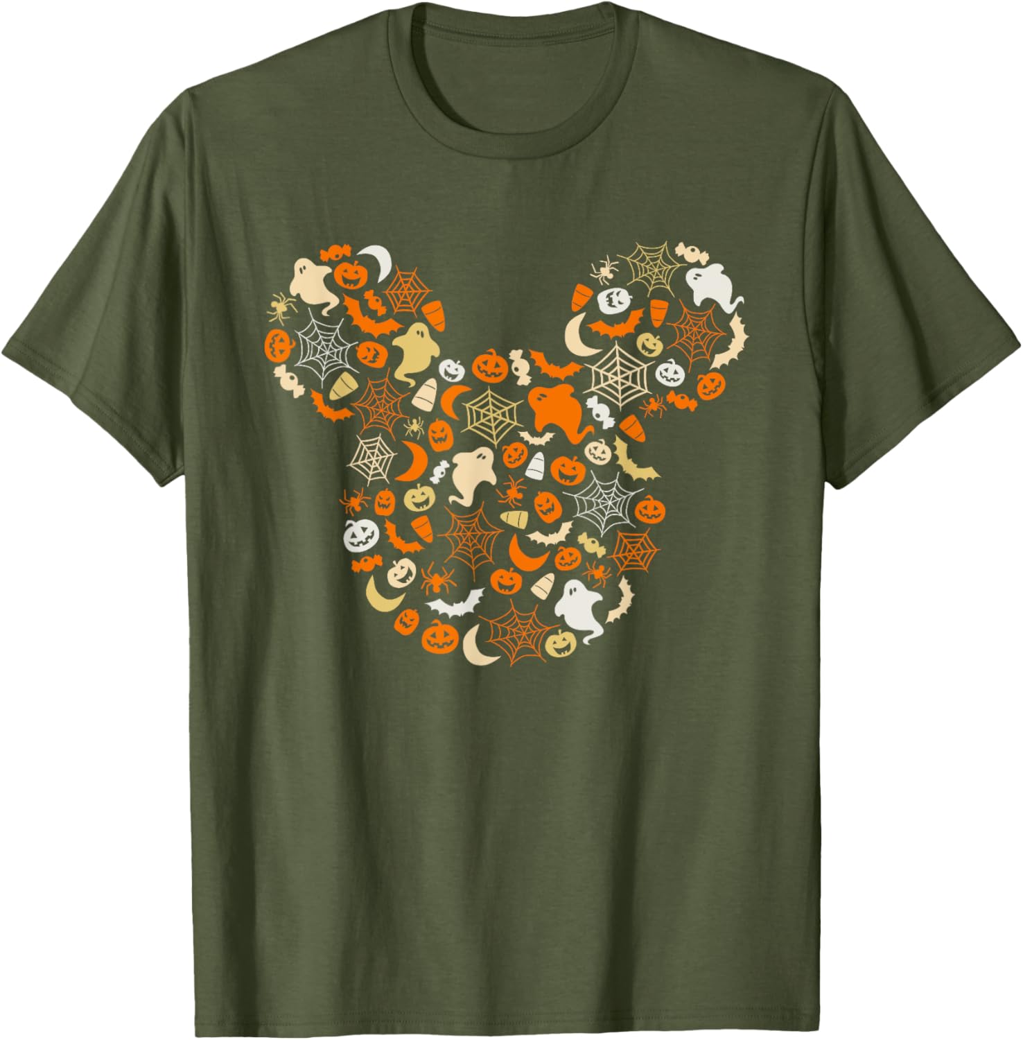 Disney Mickey Mouse Halloween T-Shirt with Ghosts Pumpkins and Spiders - 12