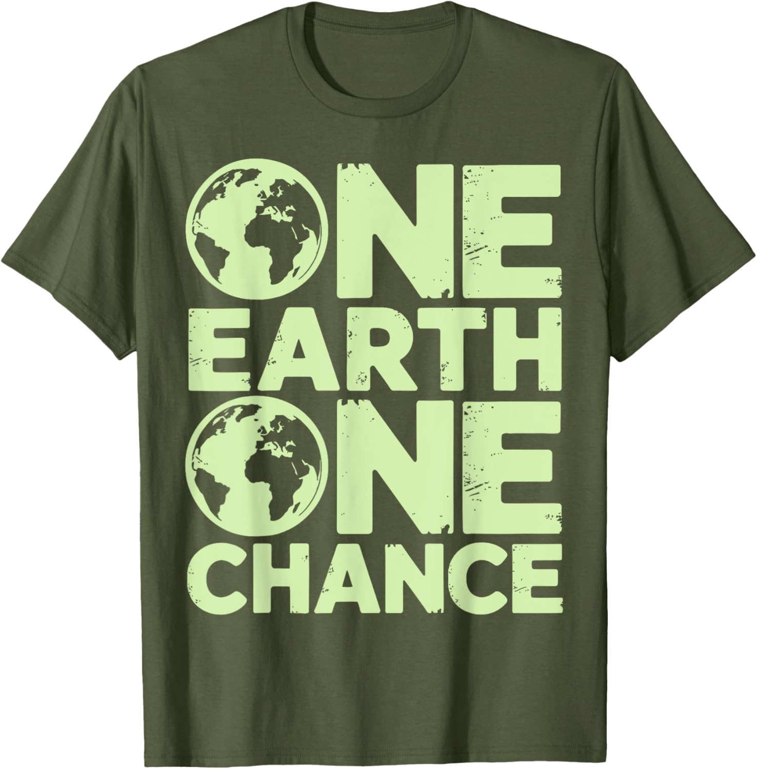 One Earth One Chance Save Earth Day T-Shirt for Eco-Friendly Fun - 16