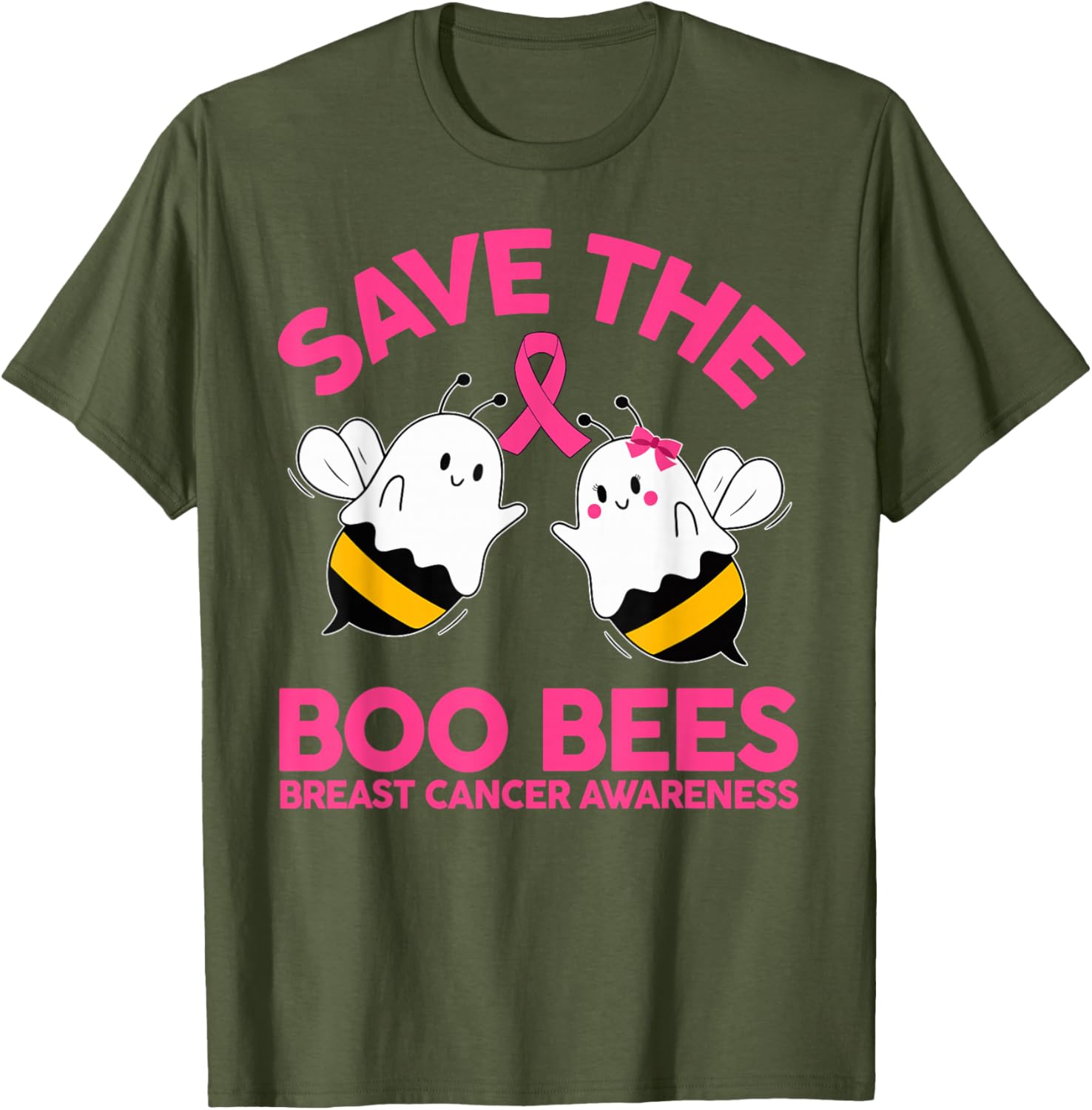 Save The Boobees Breast Cancer Halloween T-Shirt for Women - 22