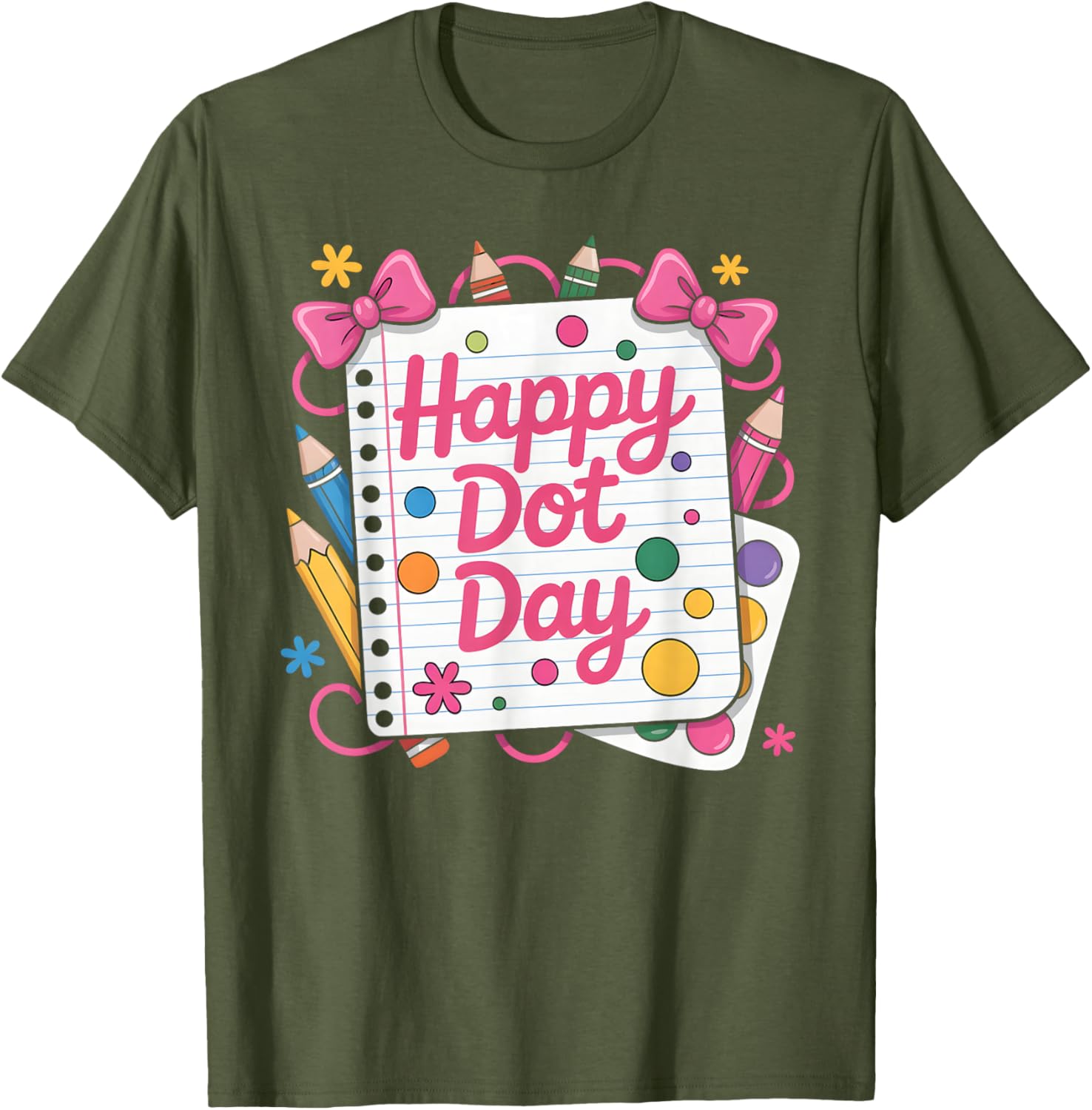Happy Dot Day 2025 Colorful T-Shirt for Kids and Teachers Boys Girls - 1