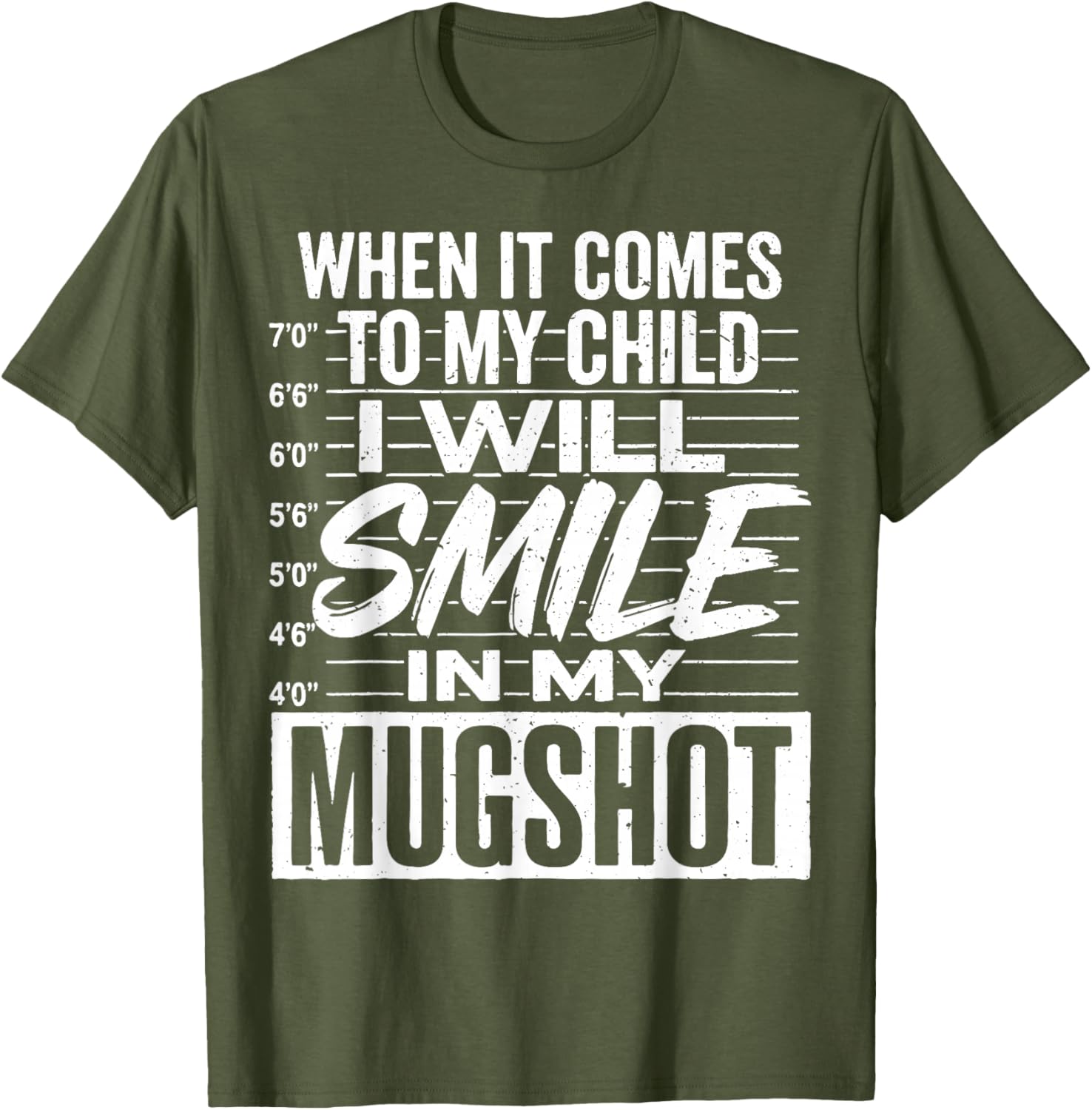 Smile Mugshot T-Shirt for Moms - Funny Parenting Apparel Gift - 13