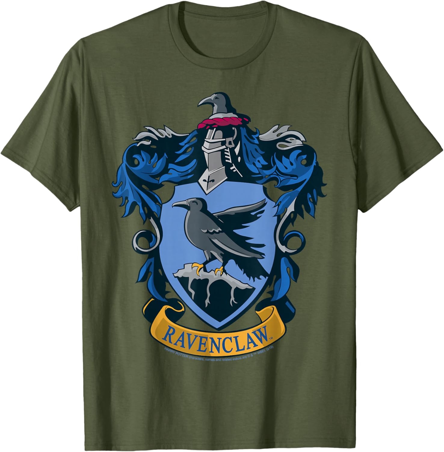 Ravenclaw Hogwarts House Nouveau Crest T-Shirt for Harry Potter Fans - 10