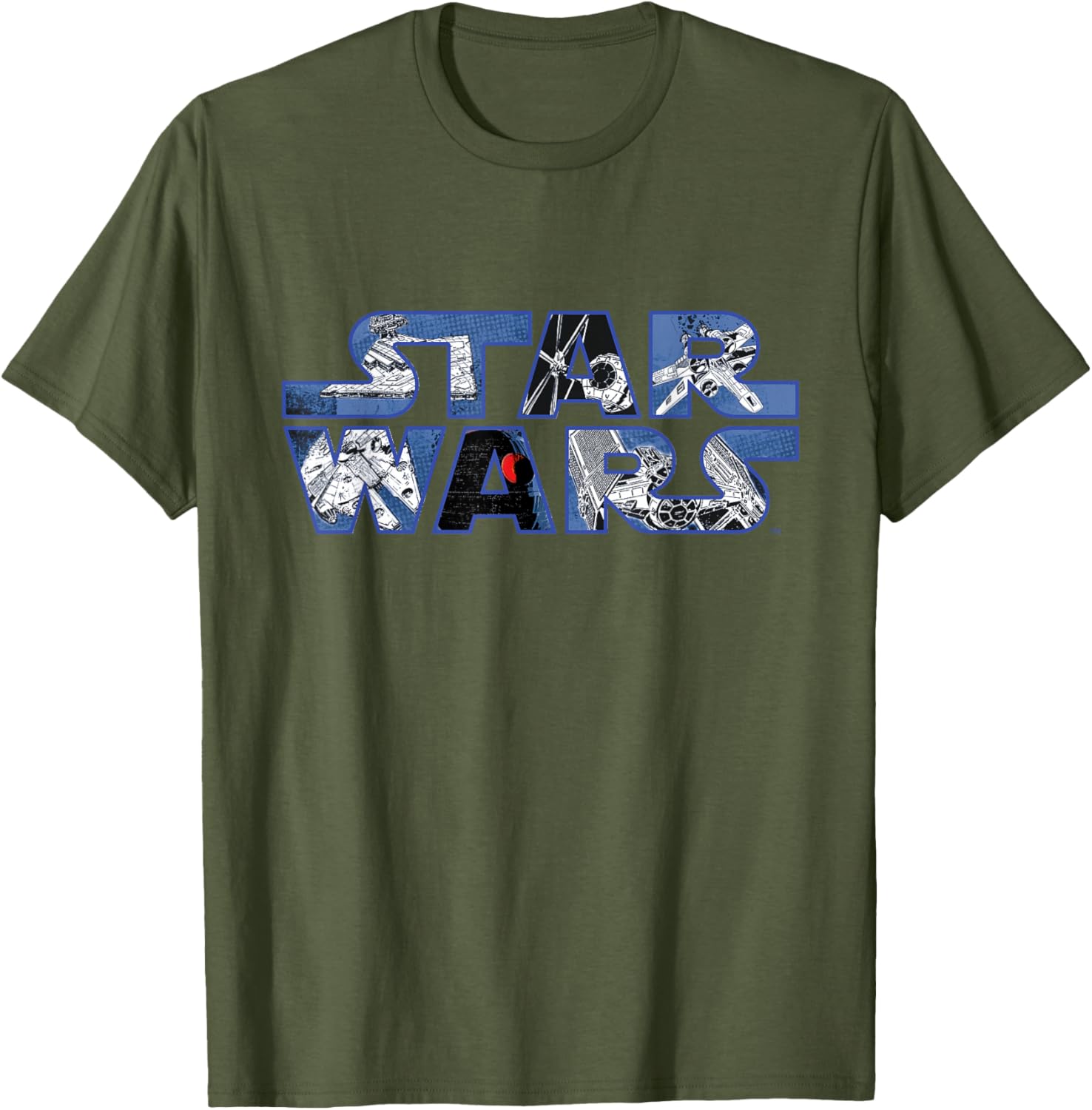 Star Wars Millennium Falcon and Death Star T-Shirt for Fans and Collectors - 2