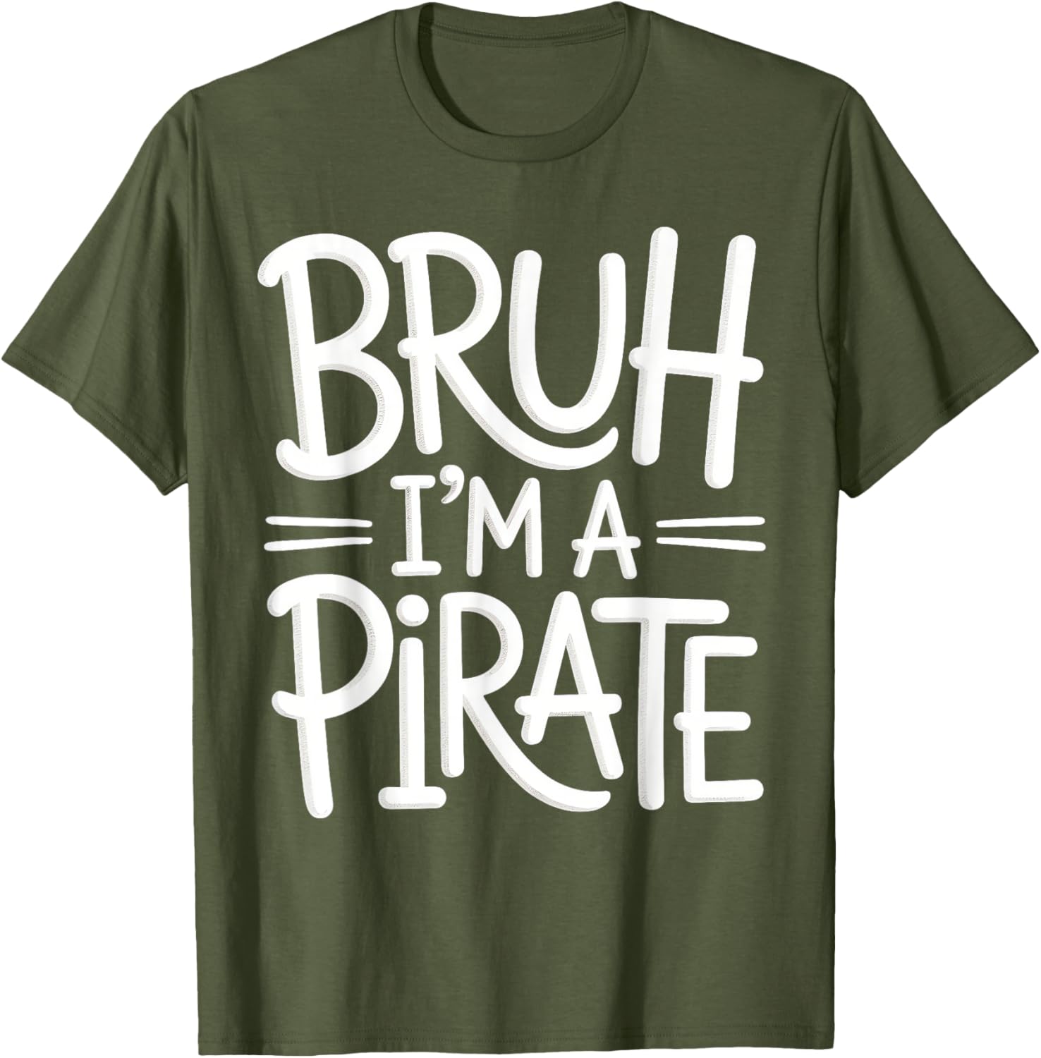 Bruh Pirate Lazy Halloween Costume Kids T-Shirt for Fun Dress-Up - 11