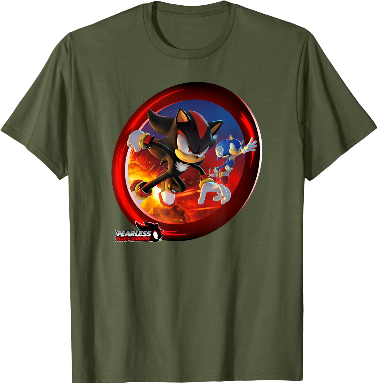 Sonic the Hedgehog Fearless Year of Shadow Graphic T-Shirt for Fans - 10