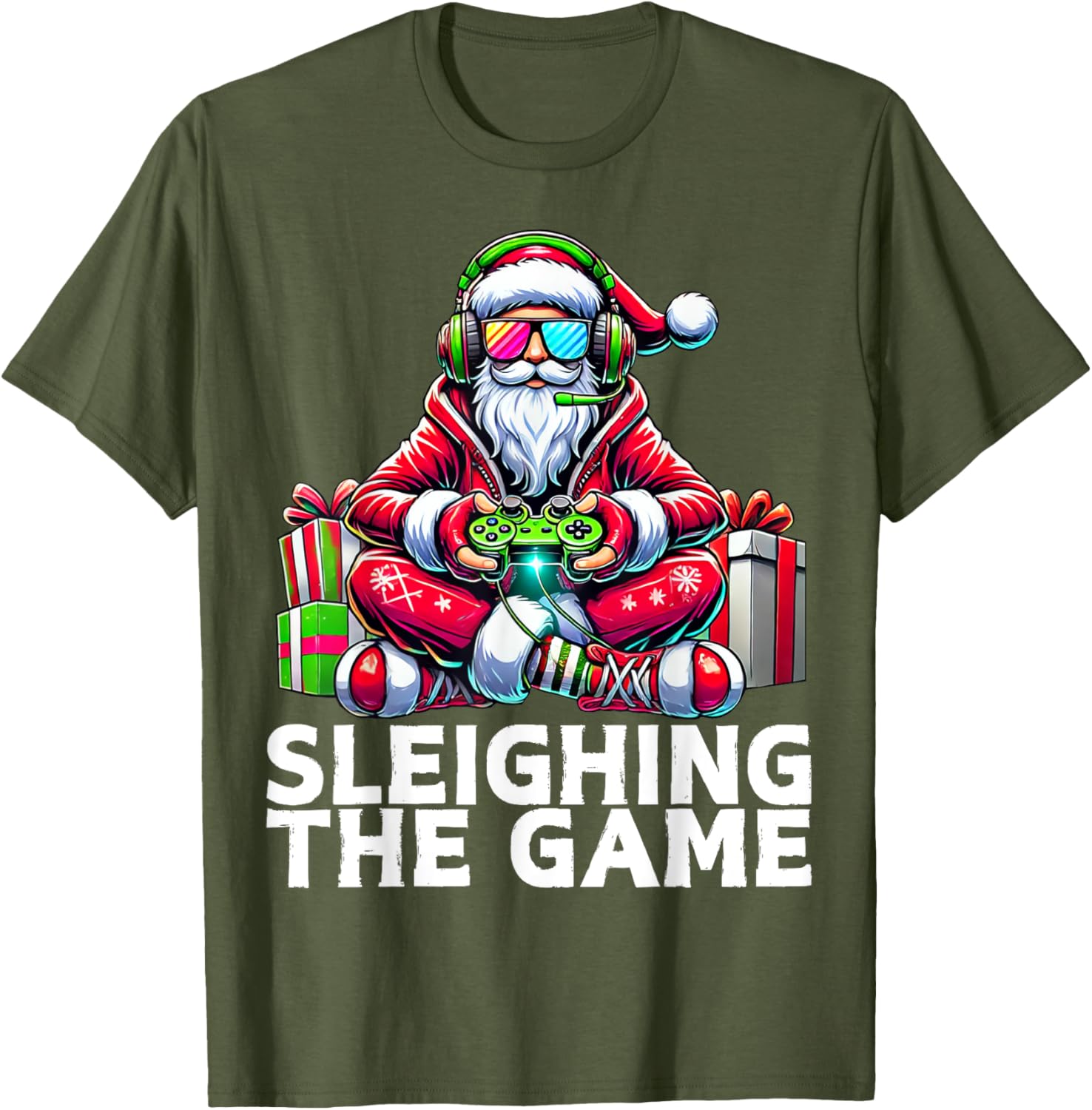 Santa Claus Gamer T-Shirt - Perfect Christmas Gift for Video Game Lovers - 3