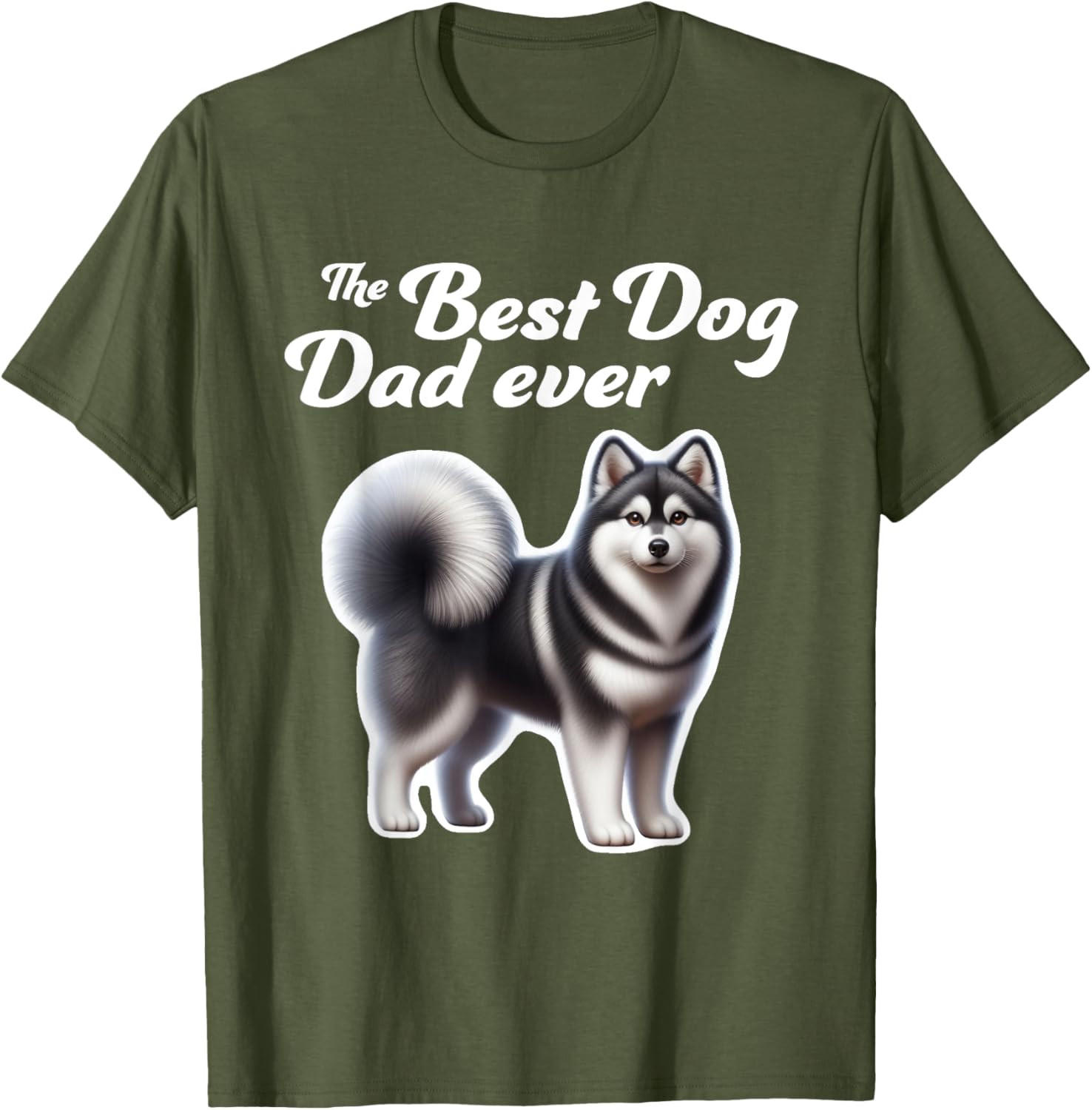Best Dog Dad Ever Alaskan Klee Kai T-Shirt for Men and Women - 20