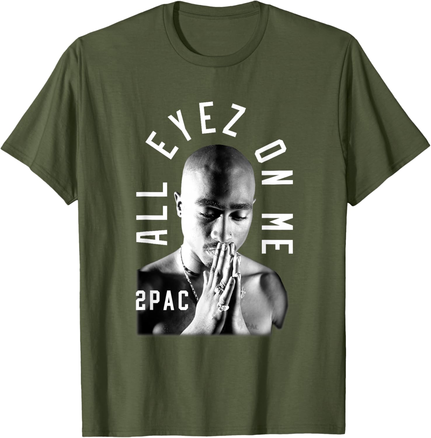 Tupac Shakur Classic Fit T-Shirt - Black Cotton Polyester Short Sleeve - 9