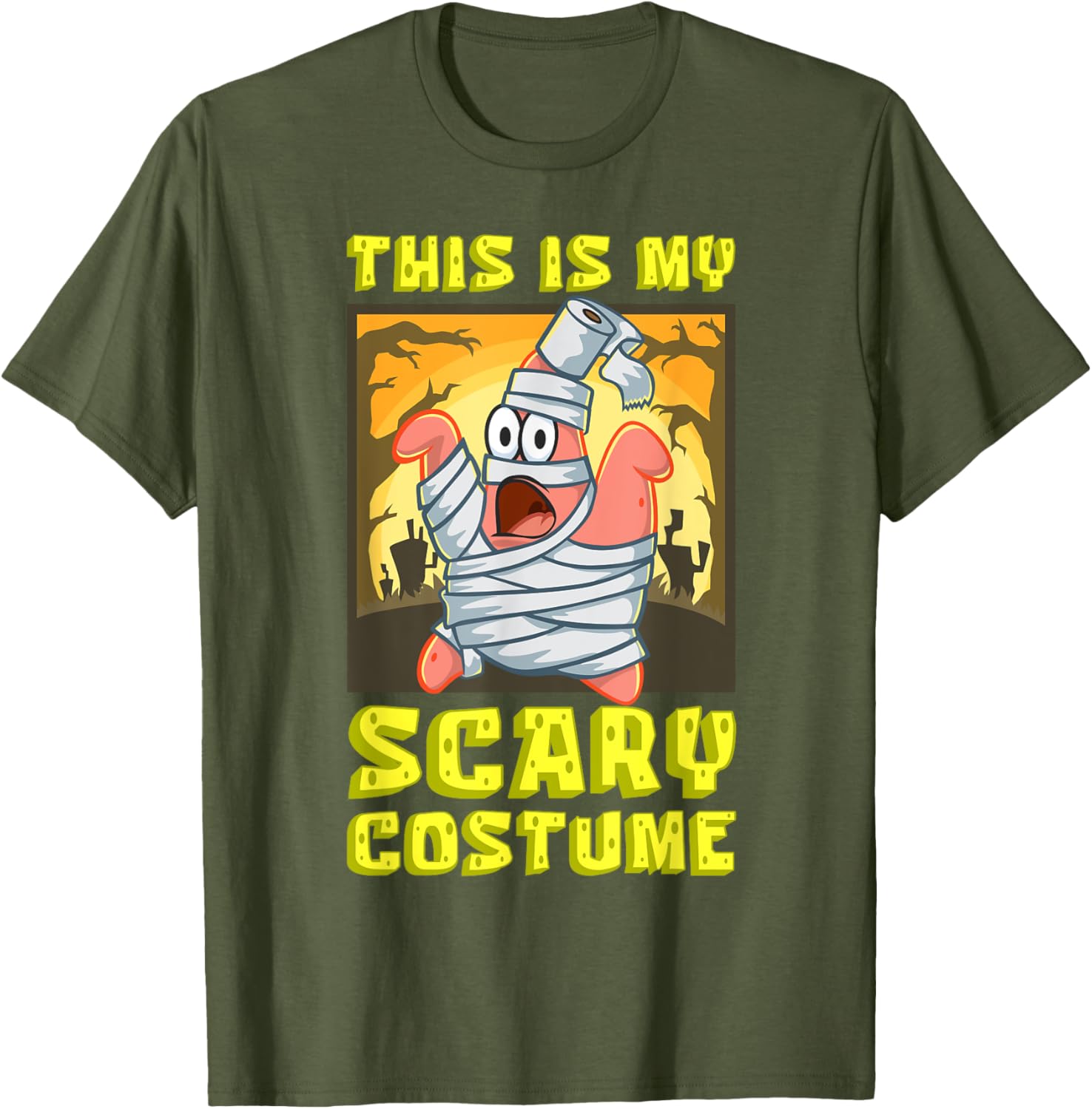 Mademark SpongeBob Halloween Patrick Mummy T-Shirt Fun Costume Apparel - 7