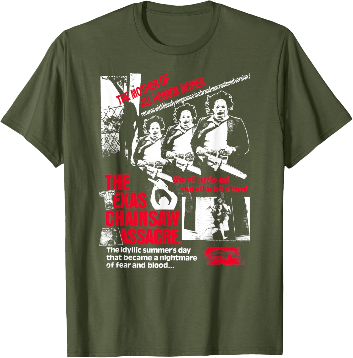 Texas Chainsaw Massacre T-Shirt for Horror Movie Fans - Classic Design - 3