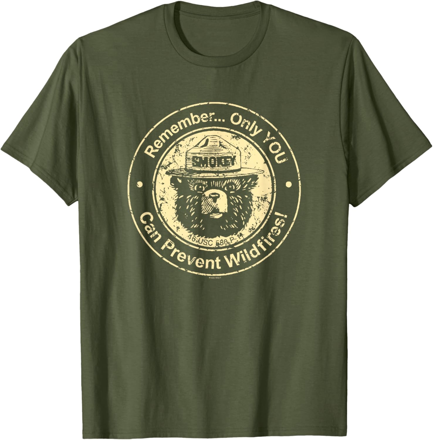 Ripple Junction Smokey Bear Wildfire Prevention T-Shirt for Nature Lovers - 7