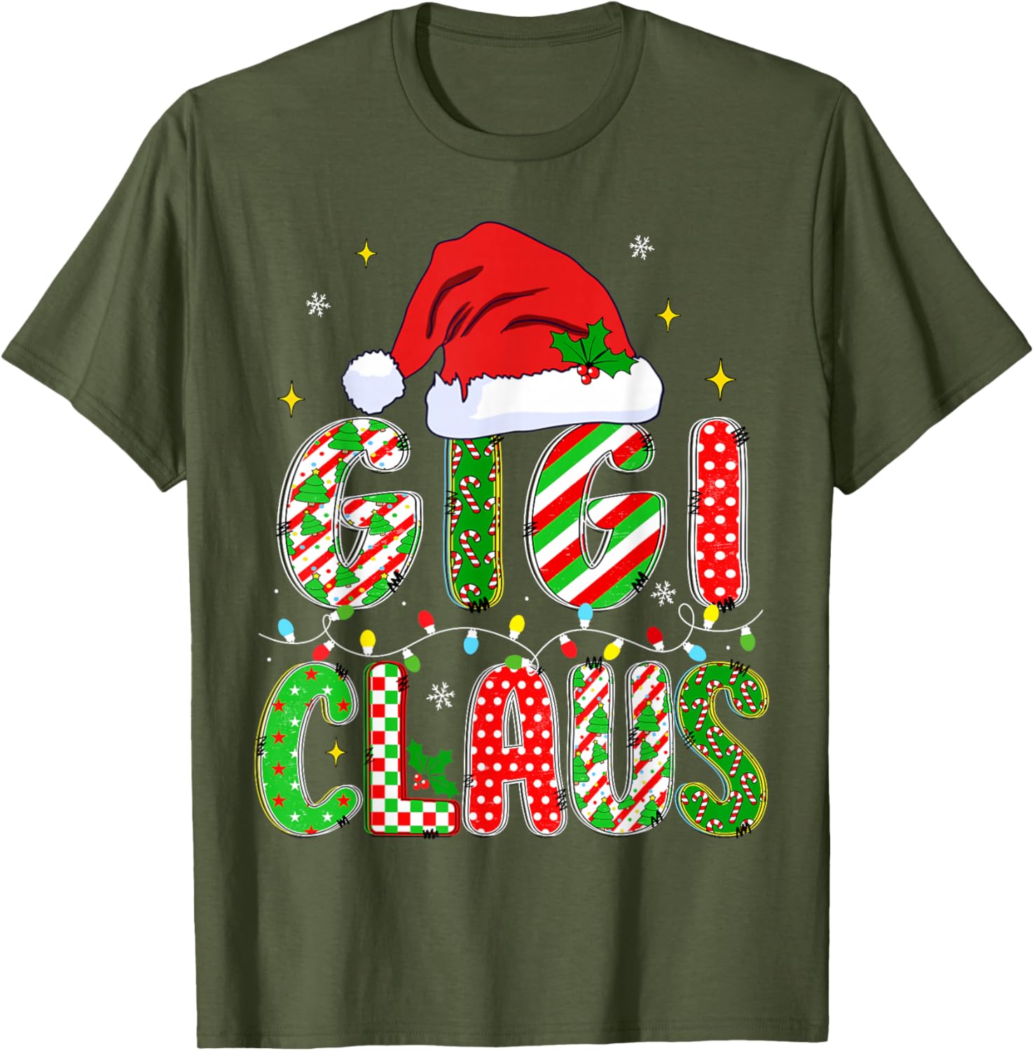 Festive HUGvyn Mom Matching Pajama T-Shirt for Family Christmas Fun - 29