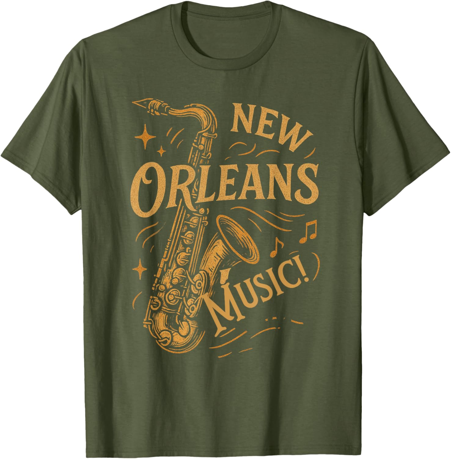 Vintage New Orleans Music Saxophone T-Shirt for Music Lovers - 9