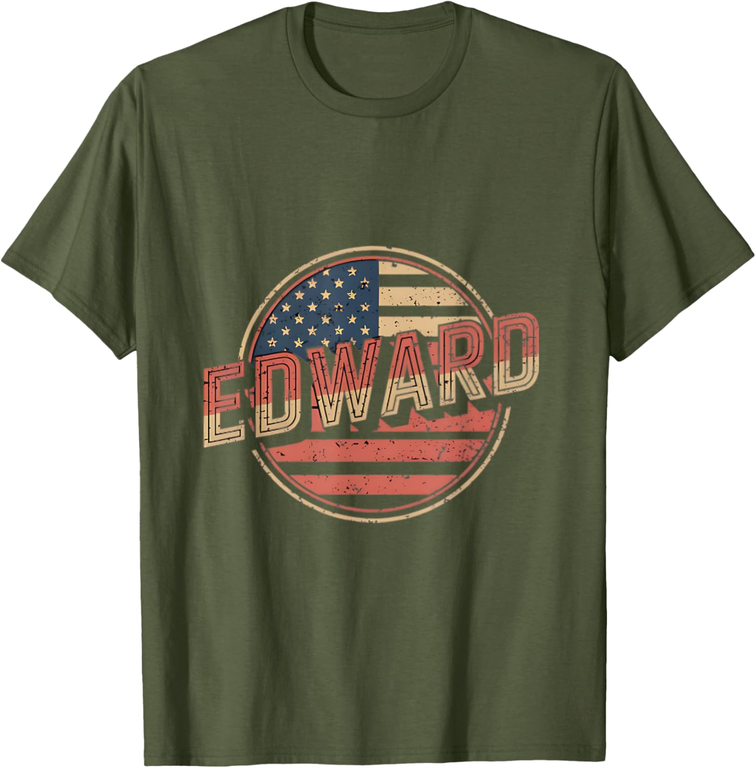 Personalized EDWARD USA Flag T-Shirt for Proud Patriots - 12