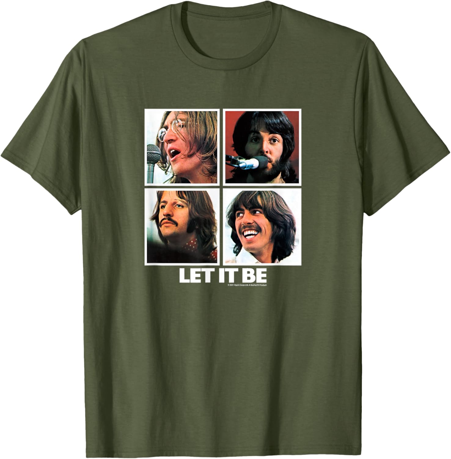 The Beatles Let it Be Square T-Shirt for Music Lovers and Fans - 2