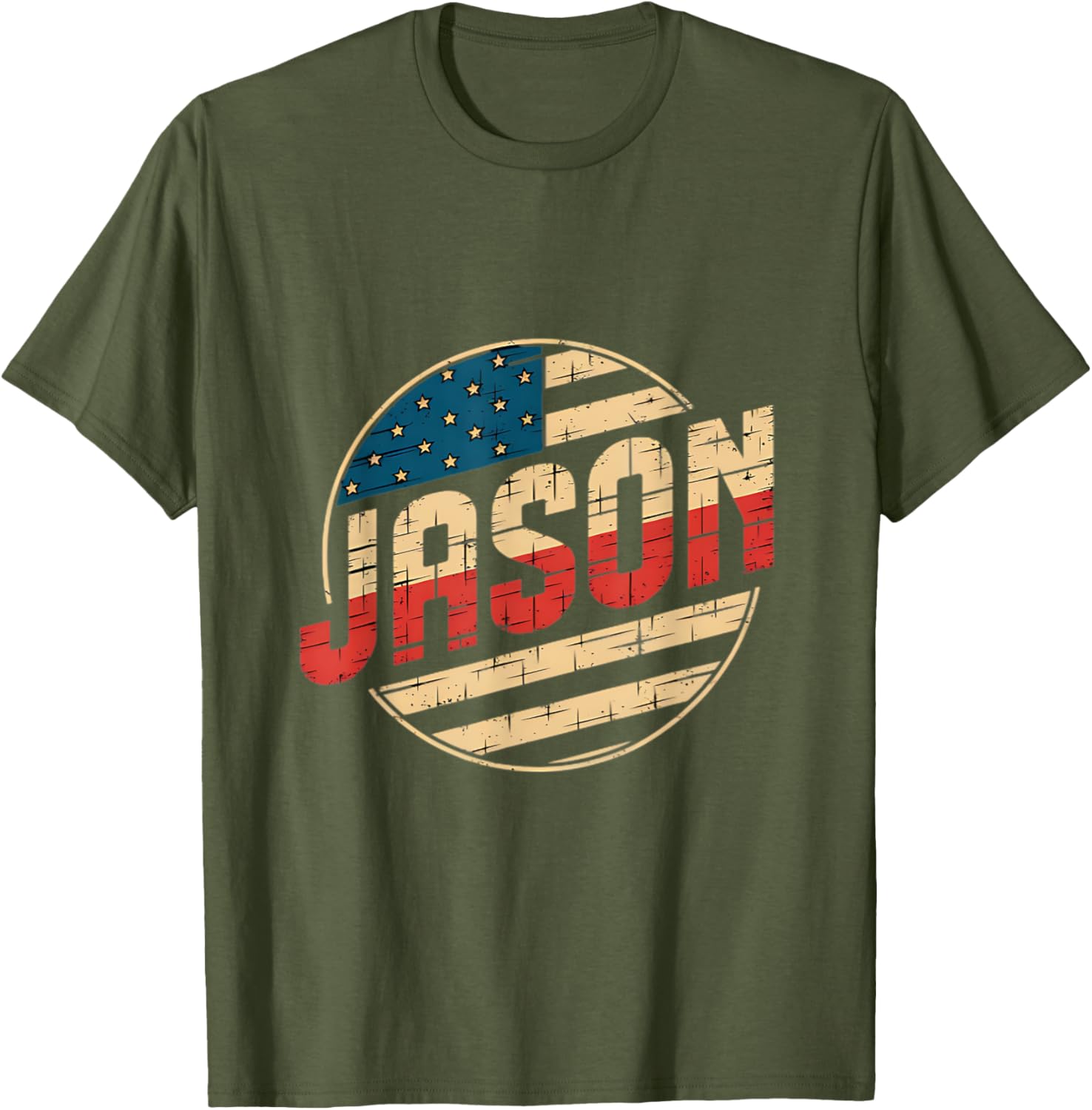 Personalized USA Flag Patriot T-Shirt for JASON - Unique Gift Idea - 17