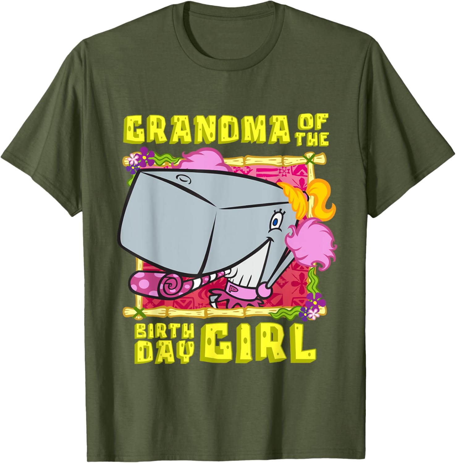 SpongeBob Pearl Grandma T-Shirt for Birthday Girls - Fun Grandmother Gift - 19