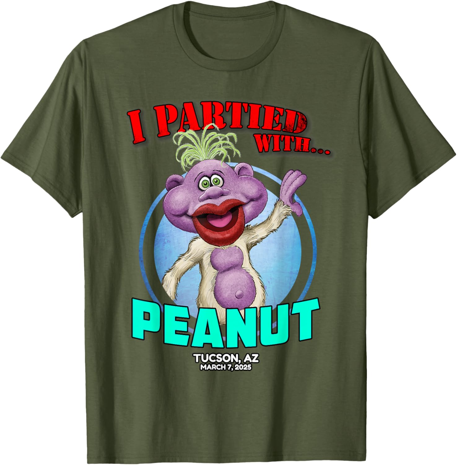 Peanut Tucson AZ 2025 T-Shirt Fun Graphic Tee for Casual Style - 3