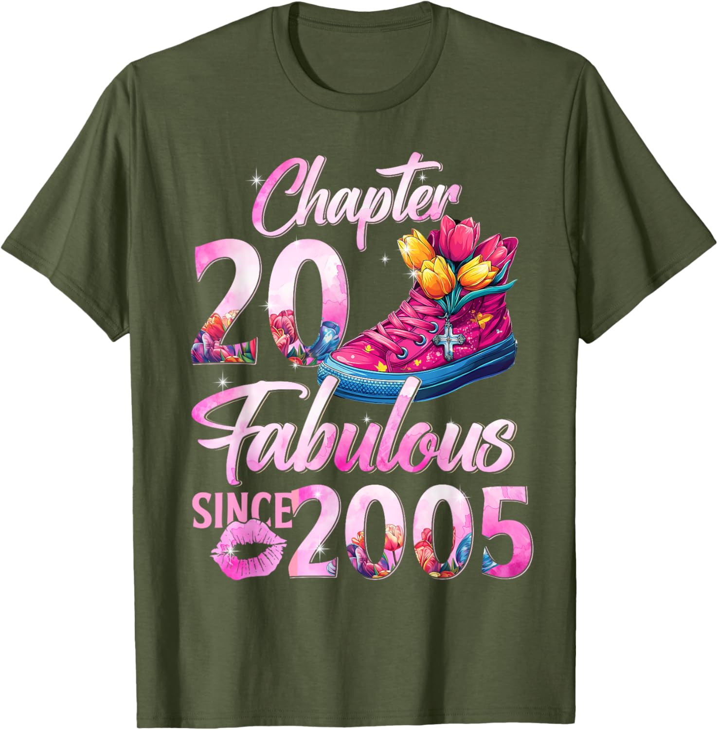 20th Birthday Queen T-Shirt Perfect Gift for 2005 EST Celebration - 23