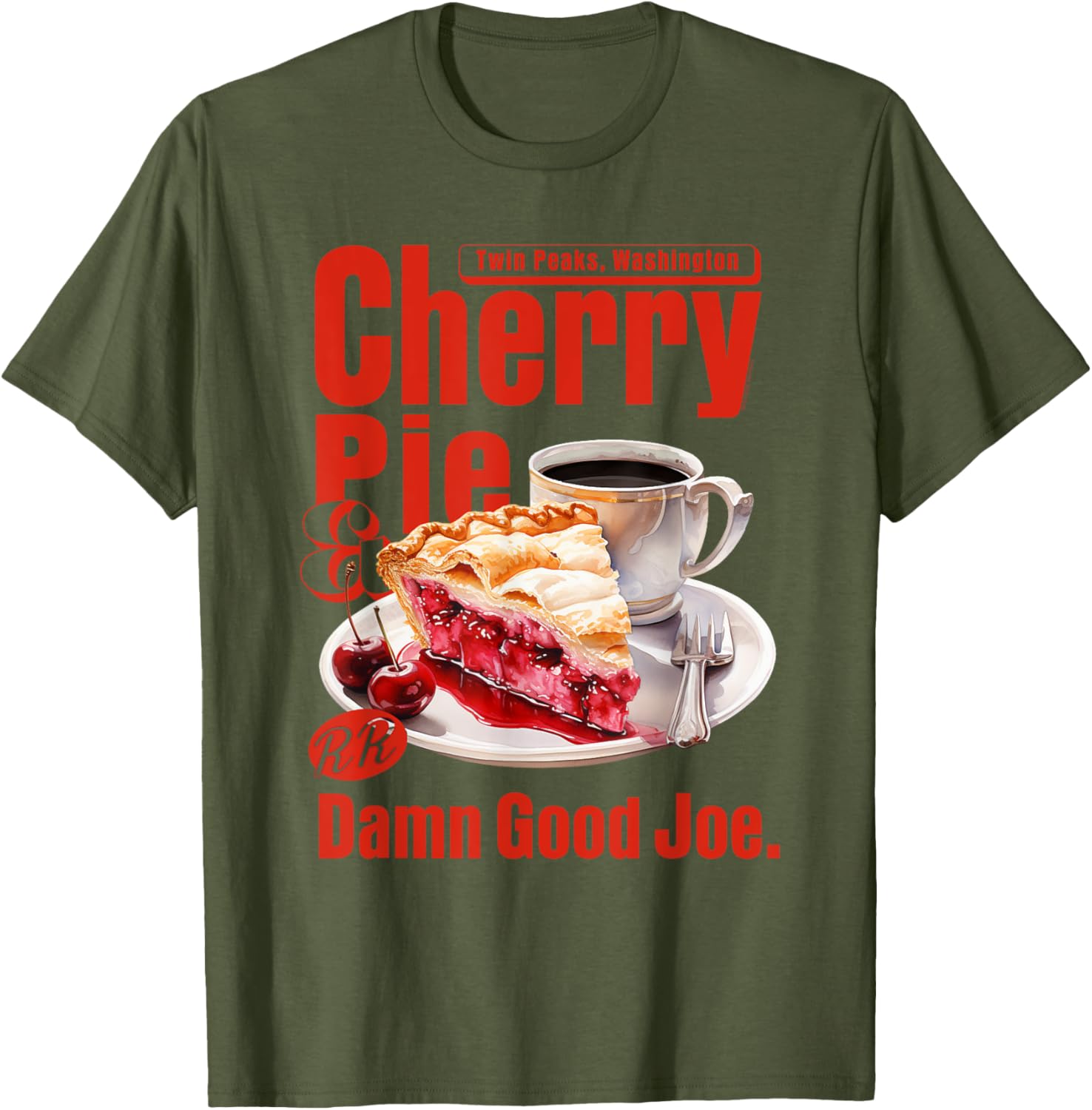 Twin Peaks Cherry Pie and Joe's Diner T-Shirt – Iconic TV Show Apparel - 10