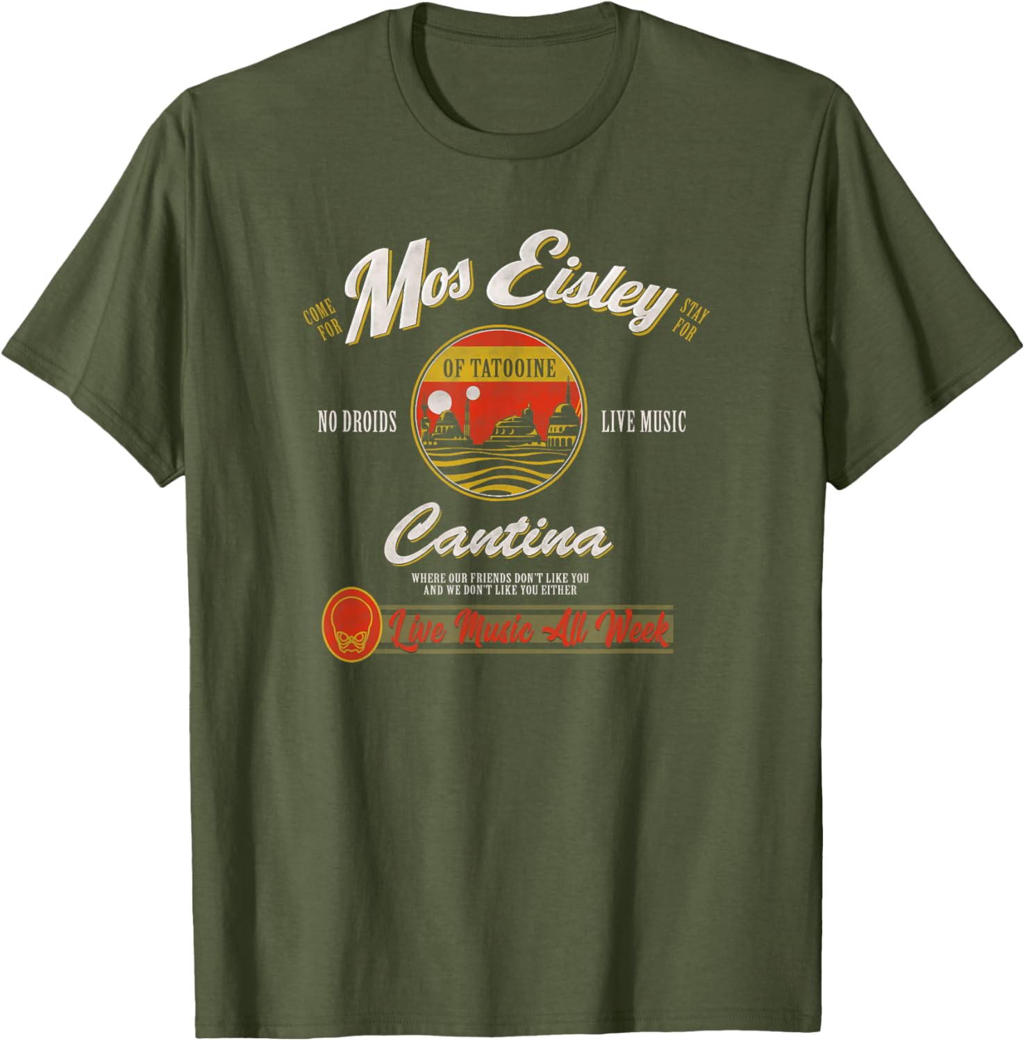 Star Wars Mos Eisley Cantina Live Music T-Shirt for Fans and Collectors - 2