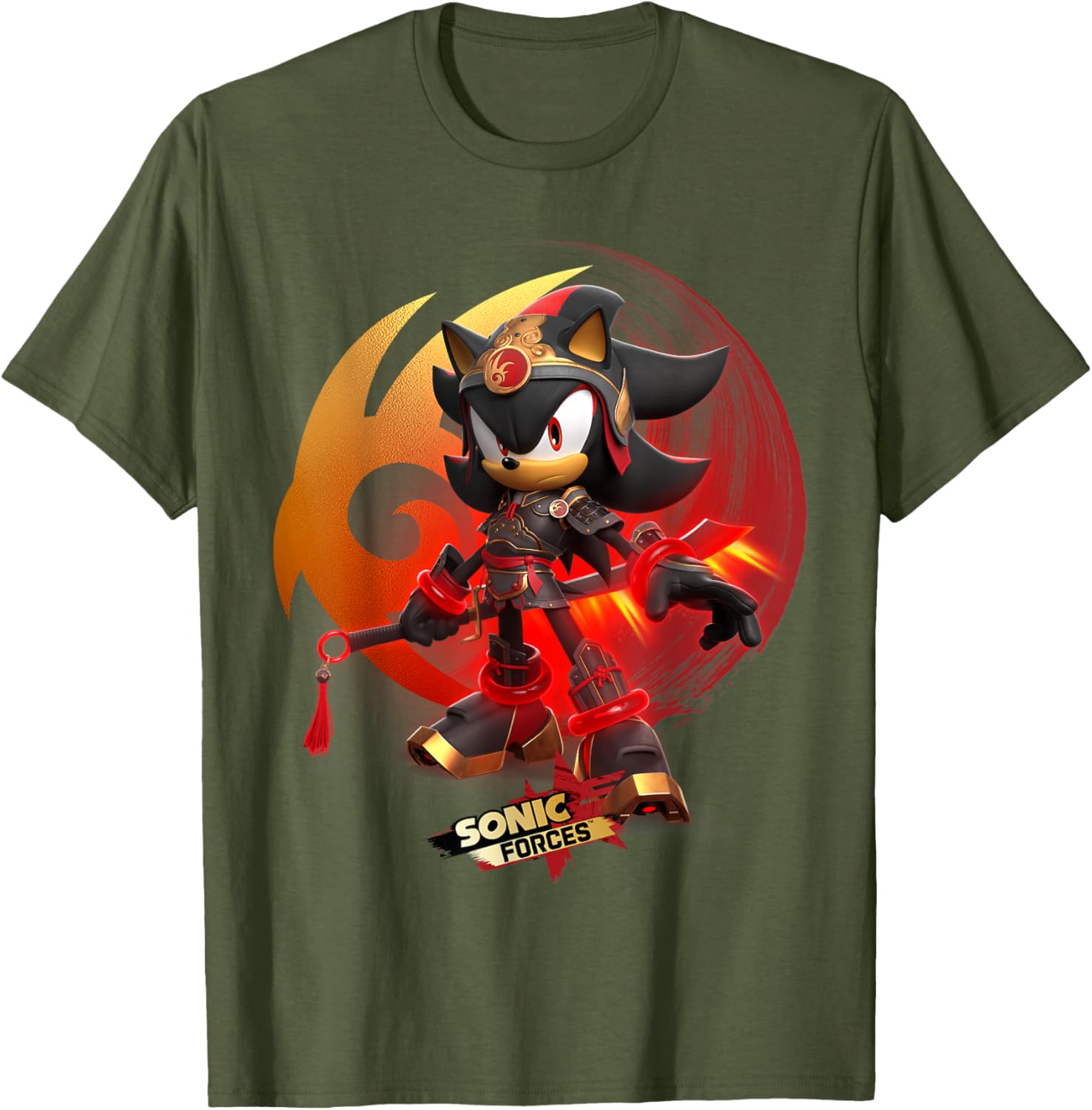 Sonic Forces Warrior Shadow T-Shirt for Fans of Sonic Adventures - 2
