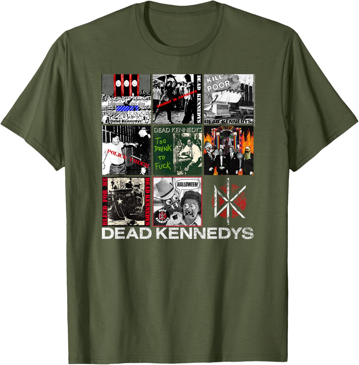 Vintage Dead Kennedys Singles Cover Punk Band T-Shirt for Fans - 3