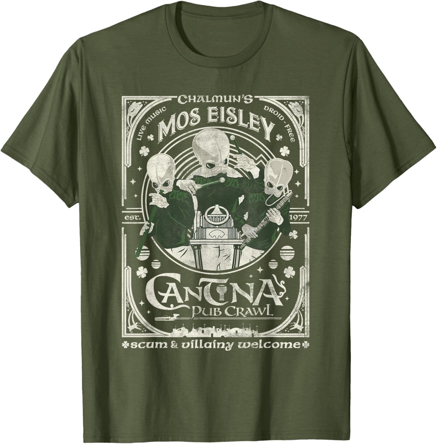 Star Wars St Patrick's Day Mos Eisley Cantina Pub Crawl T-Shirt for Fans - 2