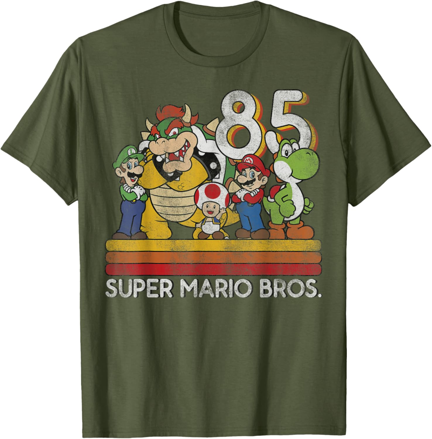 Nintendo Super Mario Retro Character T-Shirt for Gaming Fans - 1