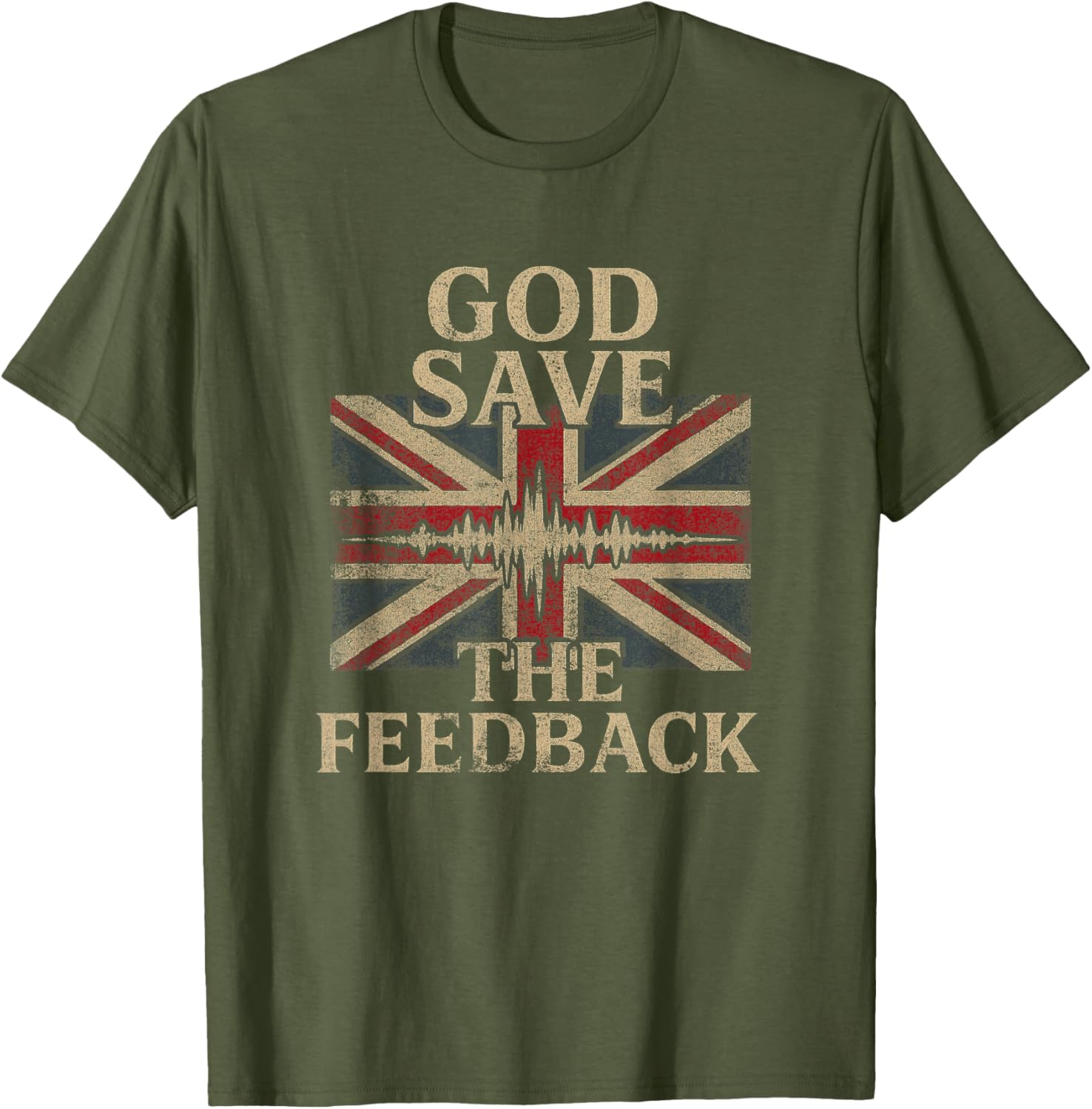 Vintage Punk Rock God Save the Feedback T-Shirt for UK Style Lovers - 9