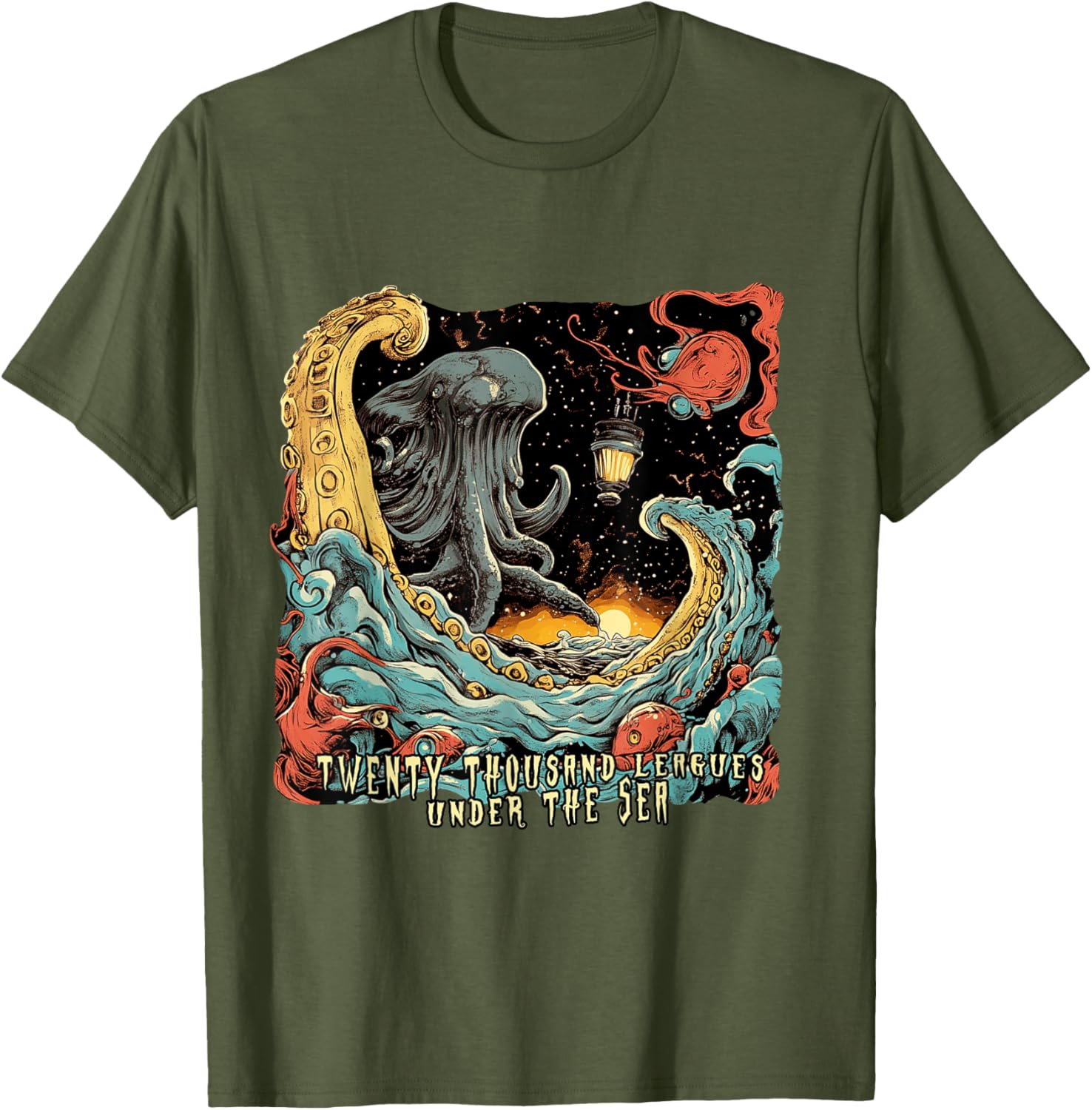 Twenty Thousand Leagues Under the Sea T-Shirt for Nautical Adventure Lovers - 7