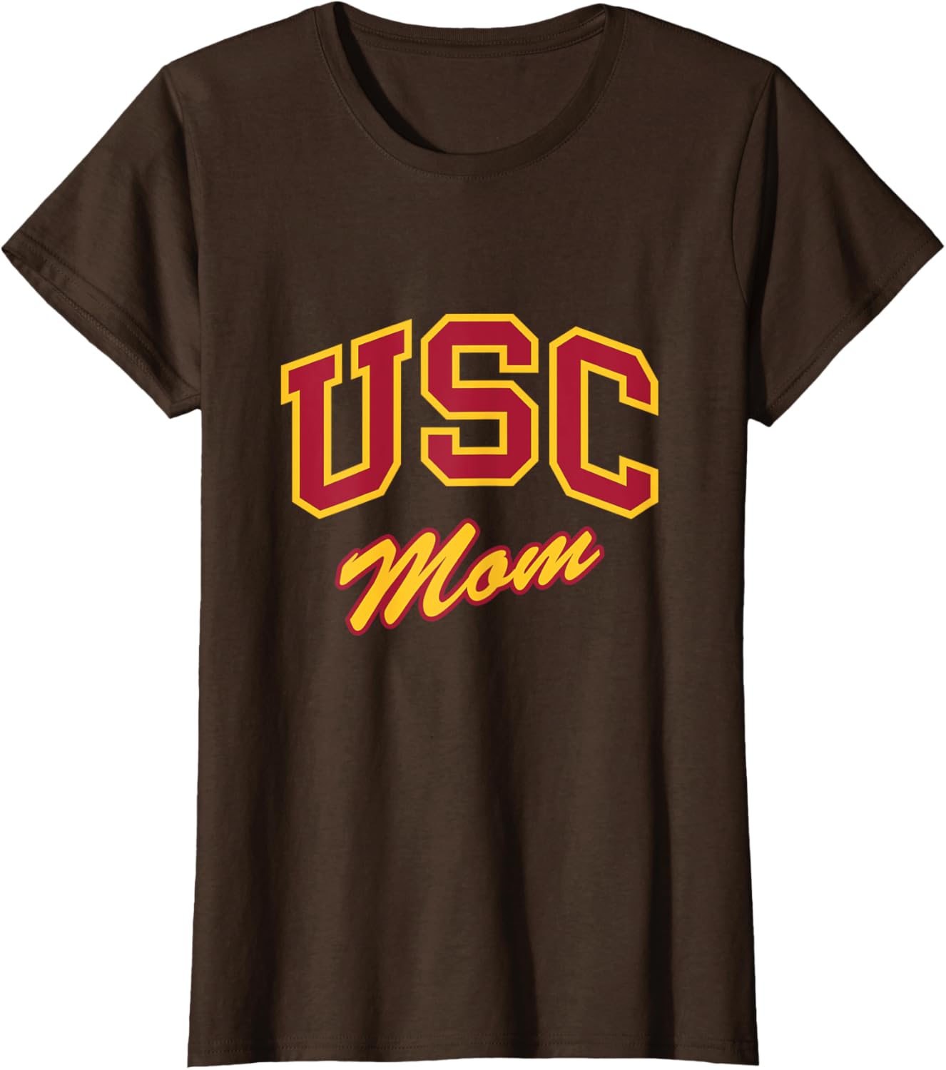 USC Mom Retro Script T-Shirt Perfect for Sports and Outdoor Activities - 7