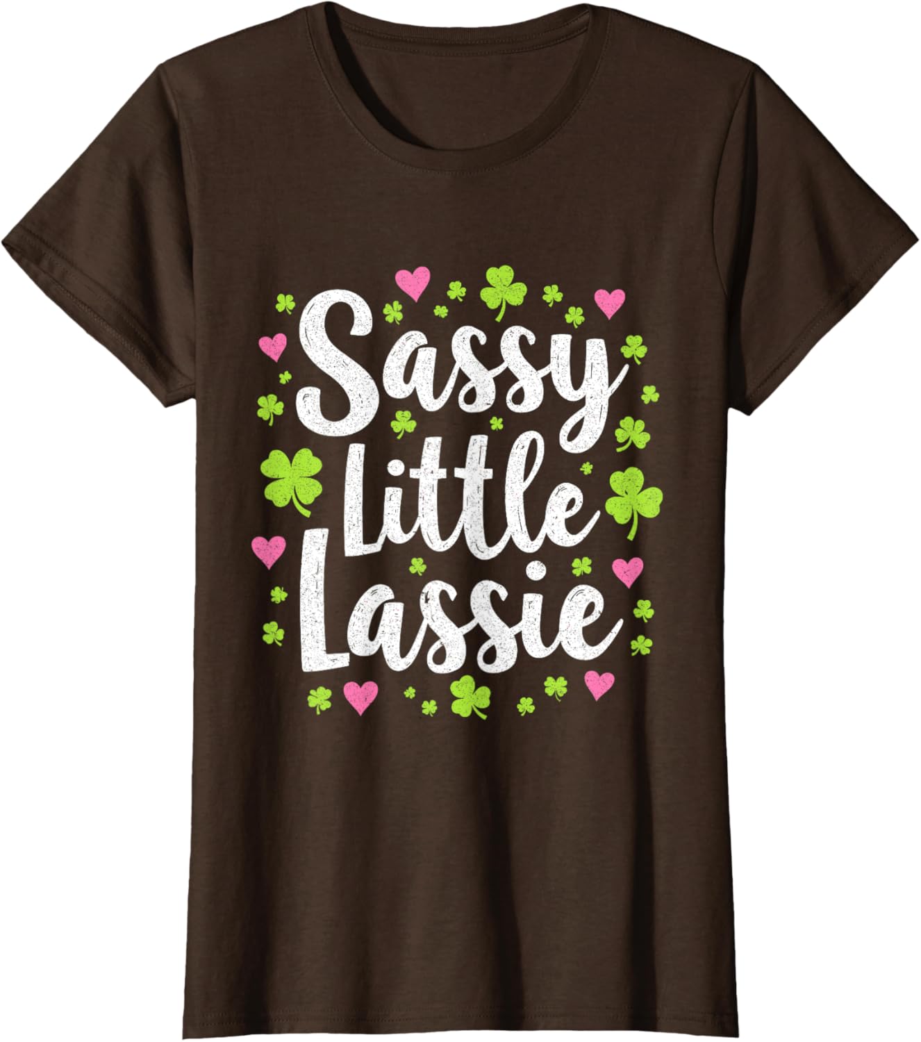 Sassy St Patrick's Day T-Shirt for Girls - Cute Little Lassie Design - 7