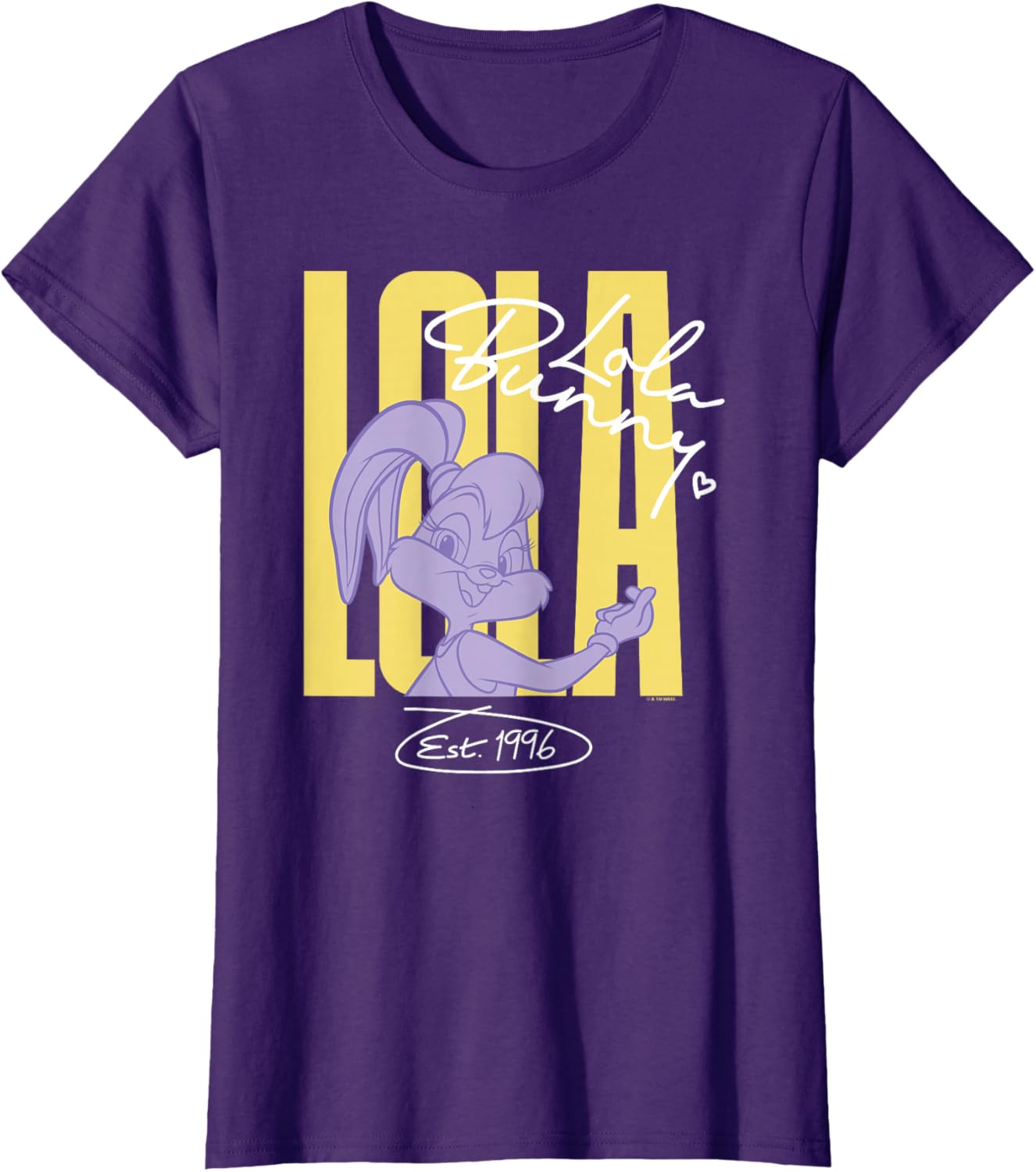Stylish Lola Bunny Signature T-Shirt EST 1996 Fun Looney Tunes Apparel - 6