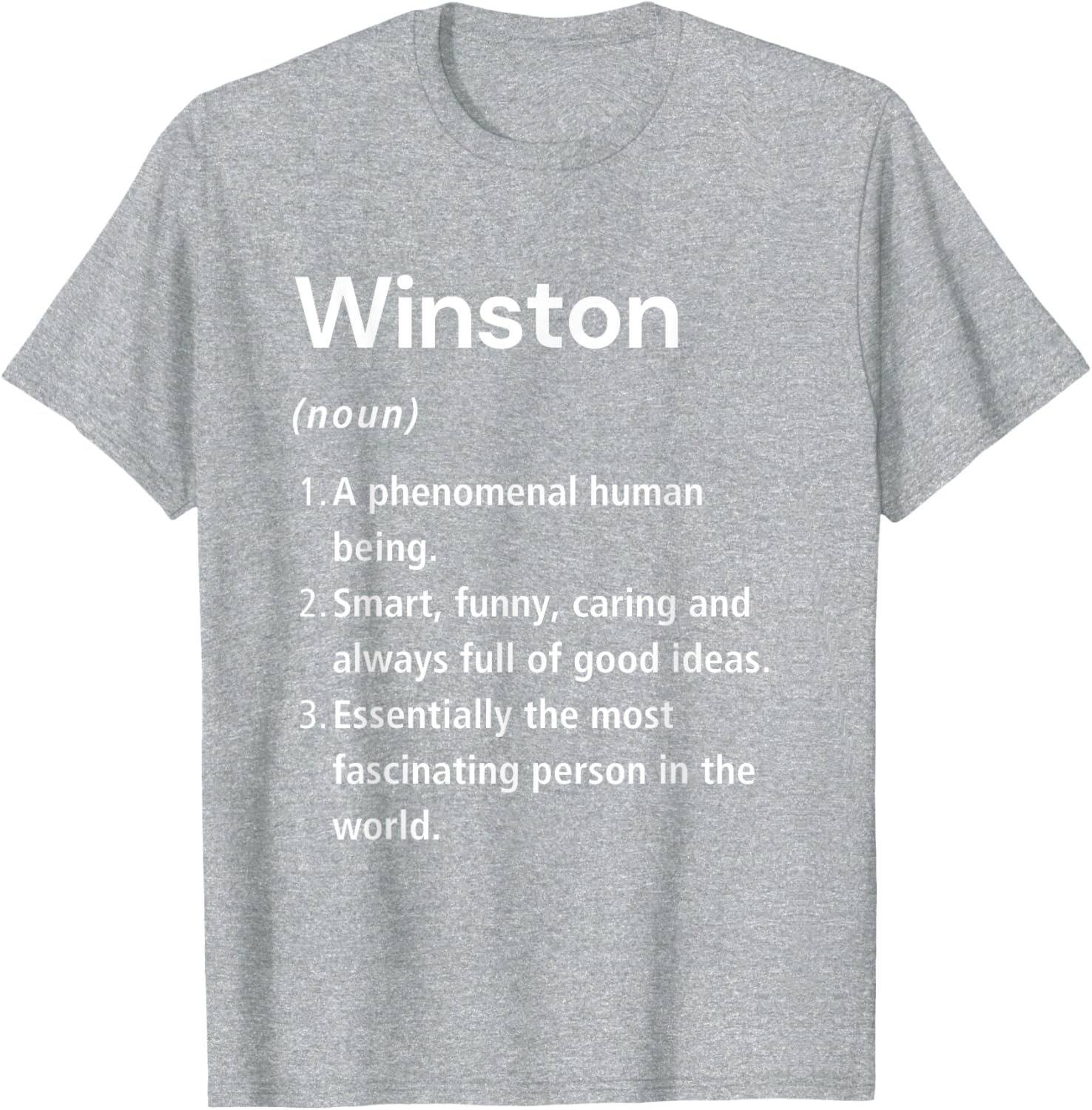 Winston Name Definition Funny Dictionary T-Shirt for Humorous Style - 5