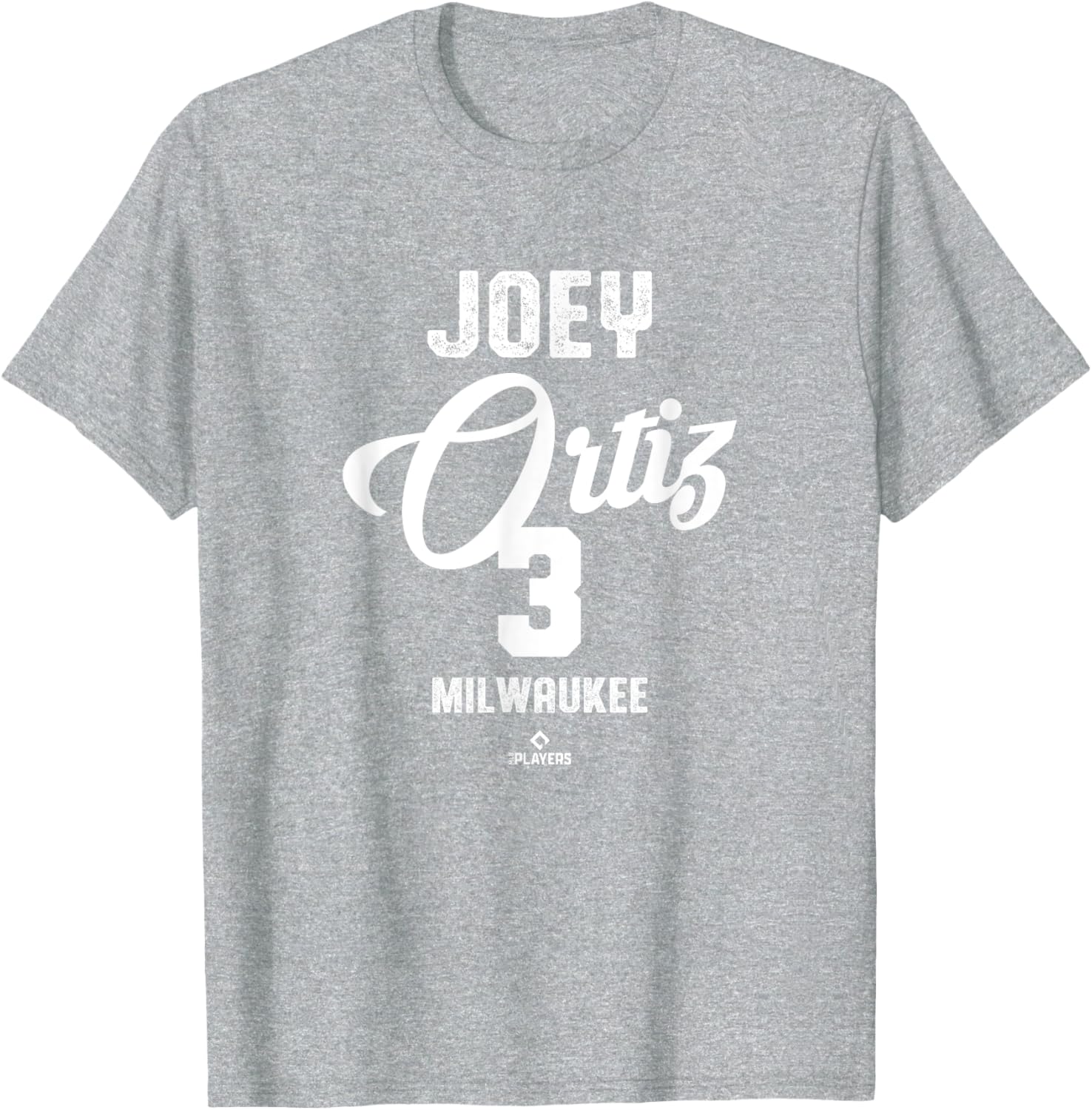 Vintage Joey Ortiz Milwaukee Baseball T-Shirt MLBPA Apparel for Fans - 5