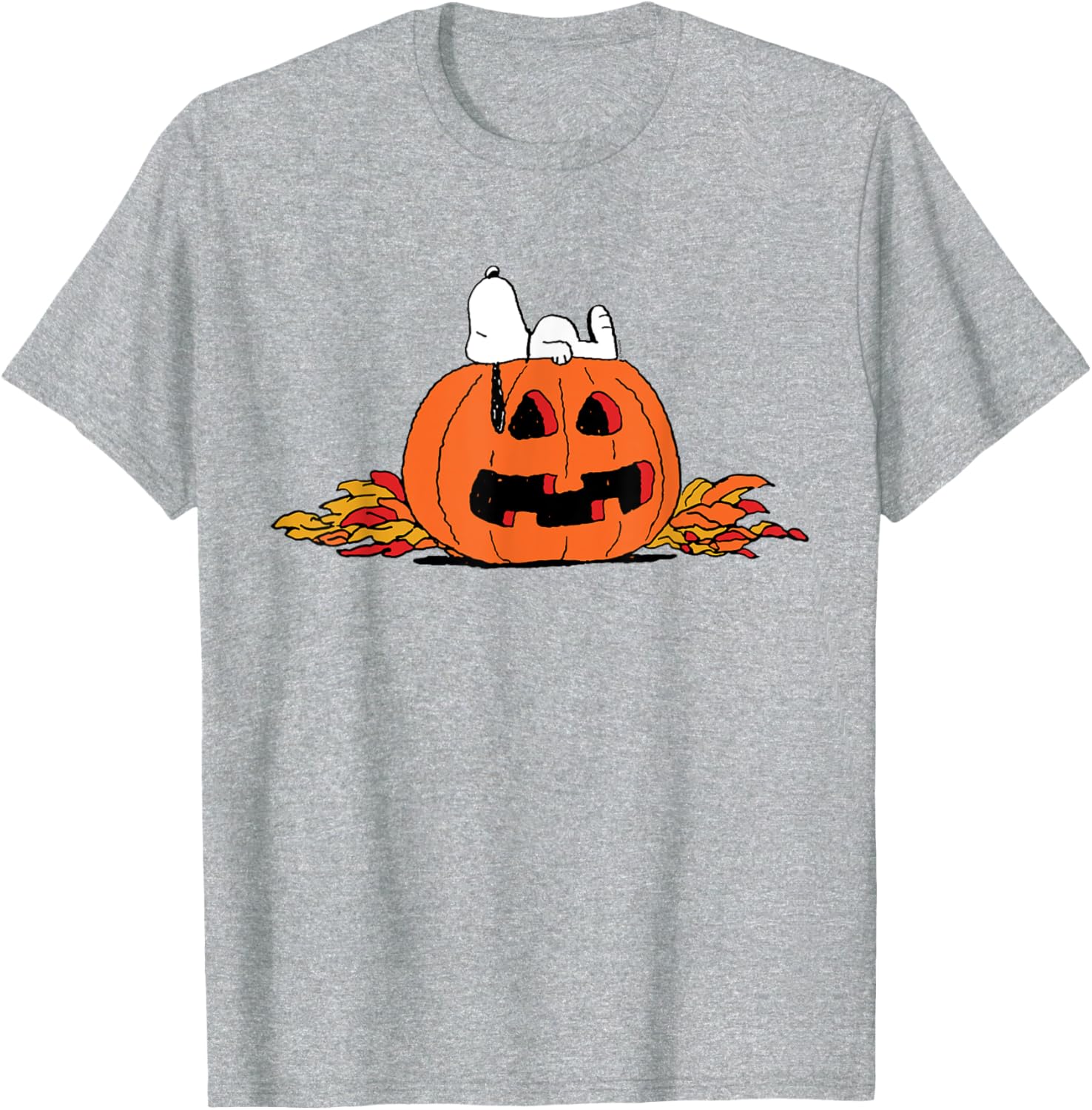 Peanuts Snoopy Lantern Halloween T-Shirt Fun and Festive Apparel - 8