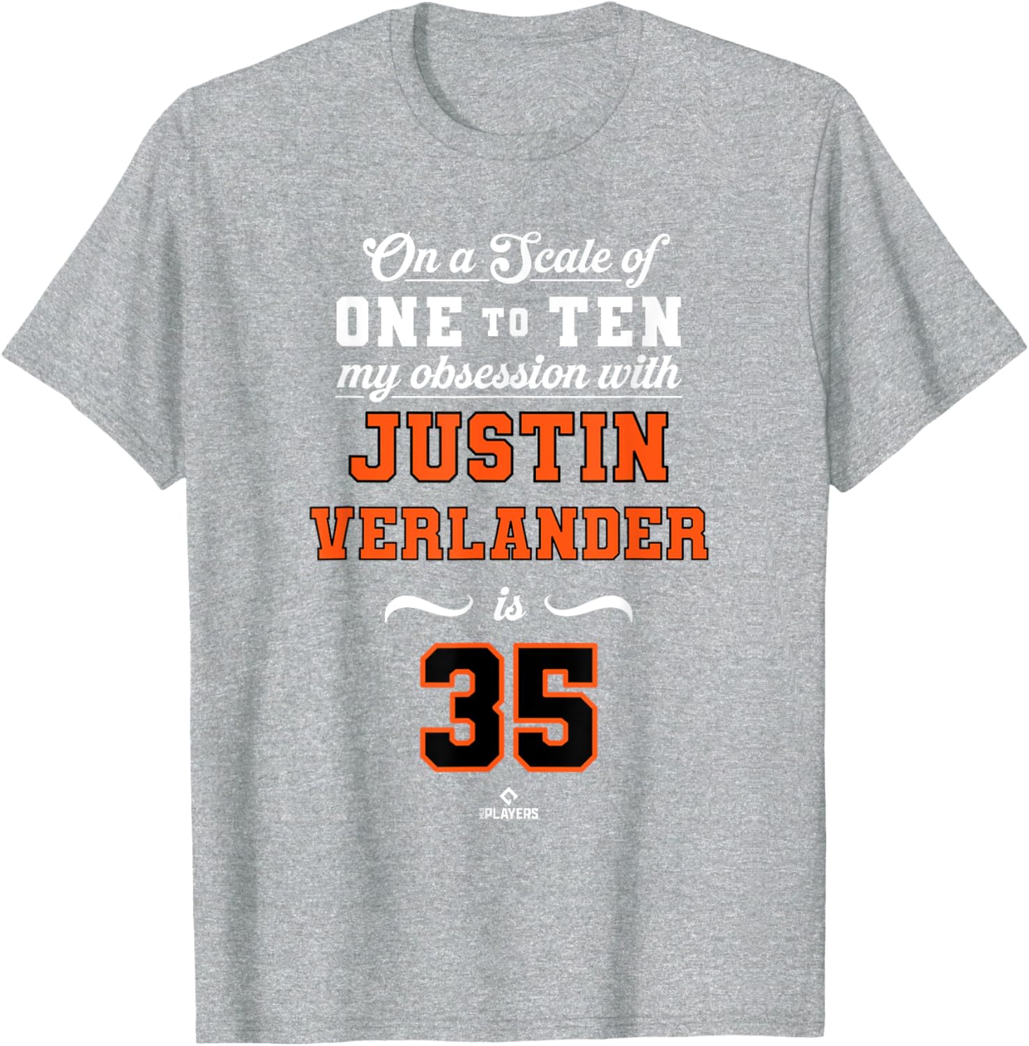 Obsession Justin Verlander 35 San Francisco MLBPA T-Shirt for Fans - 1