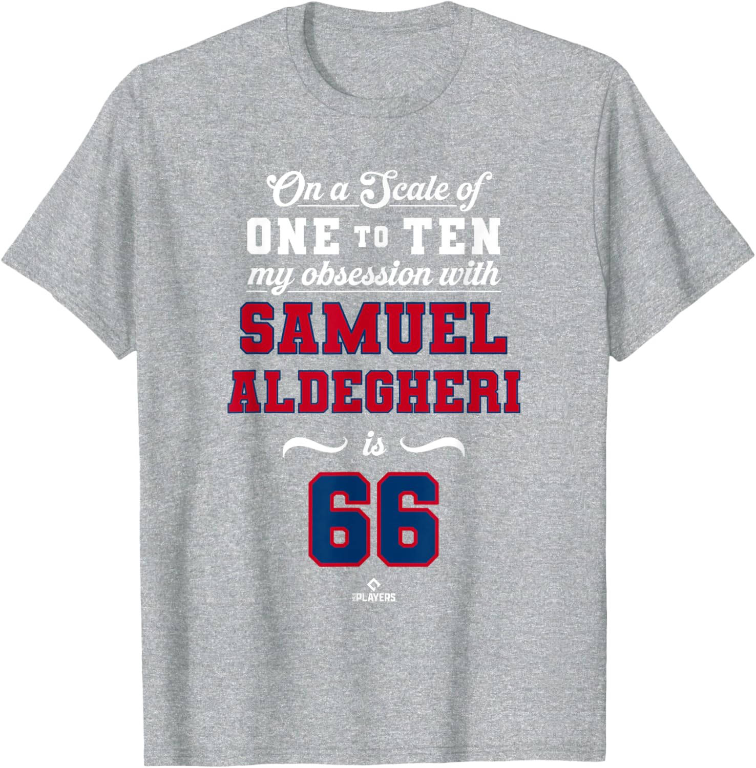 Obsession Sam Aldegheri 66 MLBPA T-Shirt for Stylish Sports Fans - 1