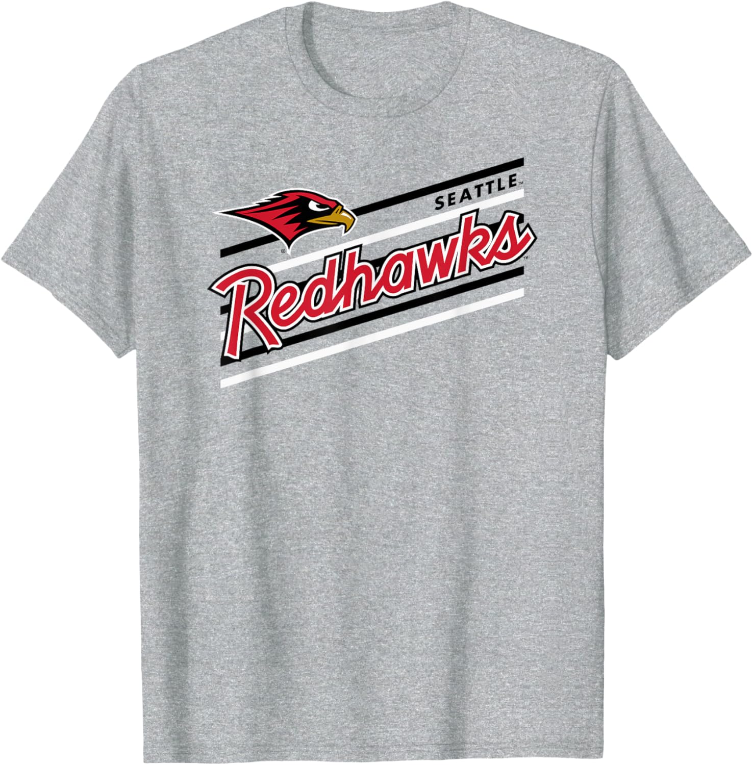 Seattle Redhawks Retro Performer Gray T-Shirt for Sports Fans - 1