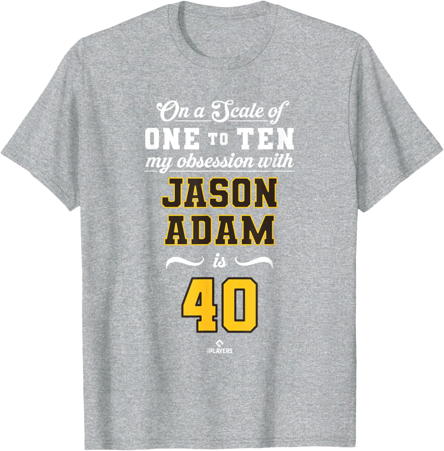 Obsession Jason Adam 40 San Diego MLBPA T-Shirt for Fans and Collectors - 5