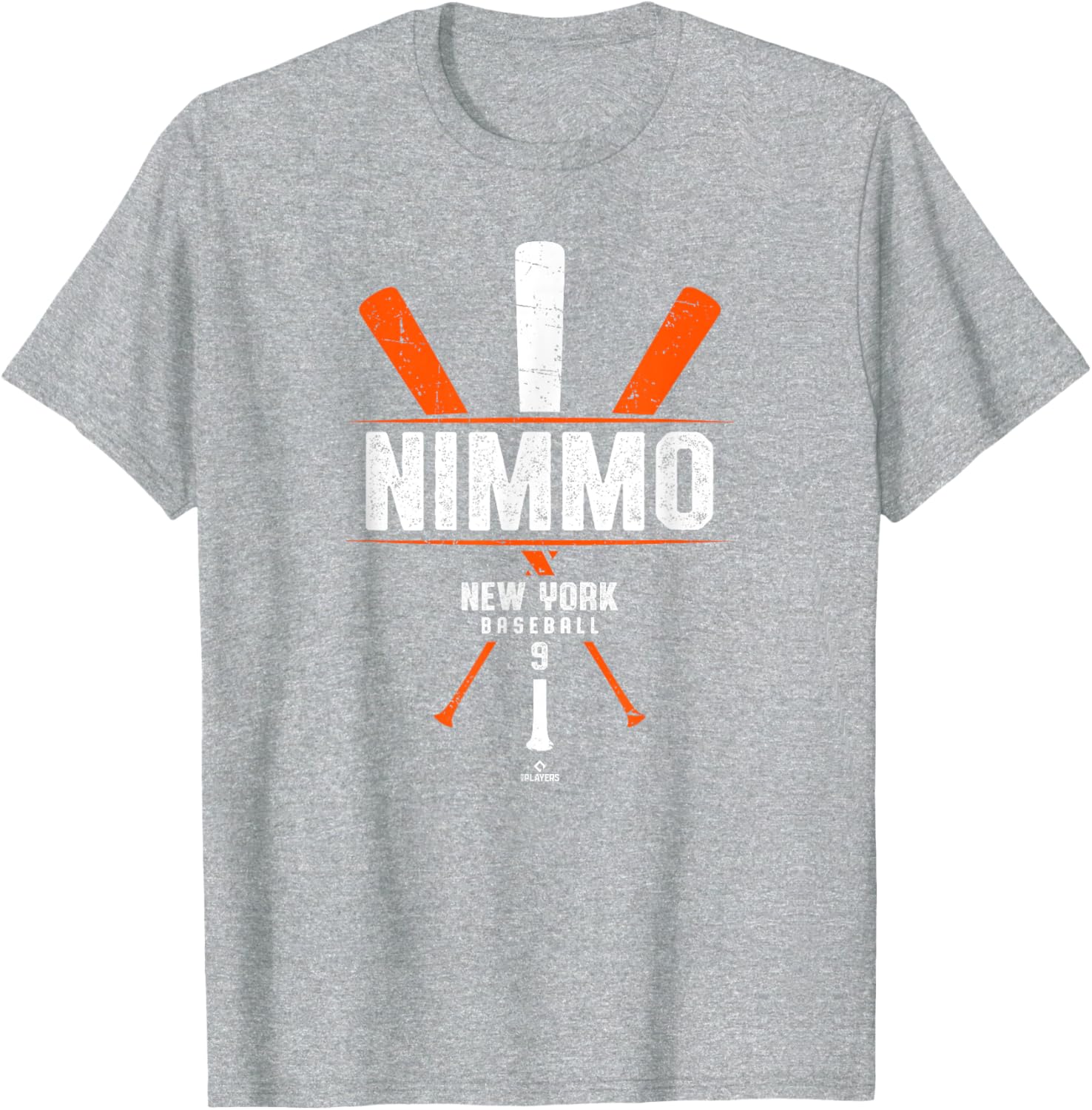 Vintage Brandon Nimmo New York Baseball T-Shirt Featuring Classic Bat Design - 1