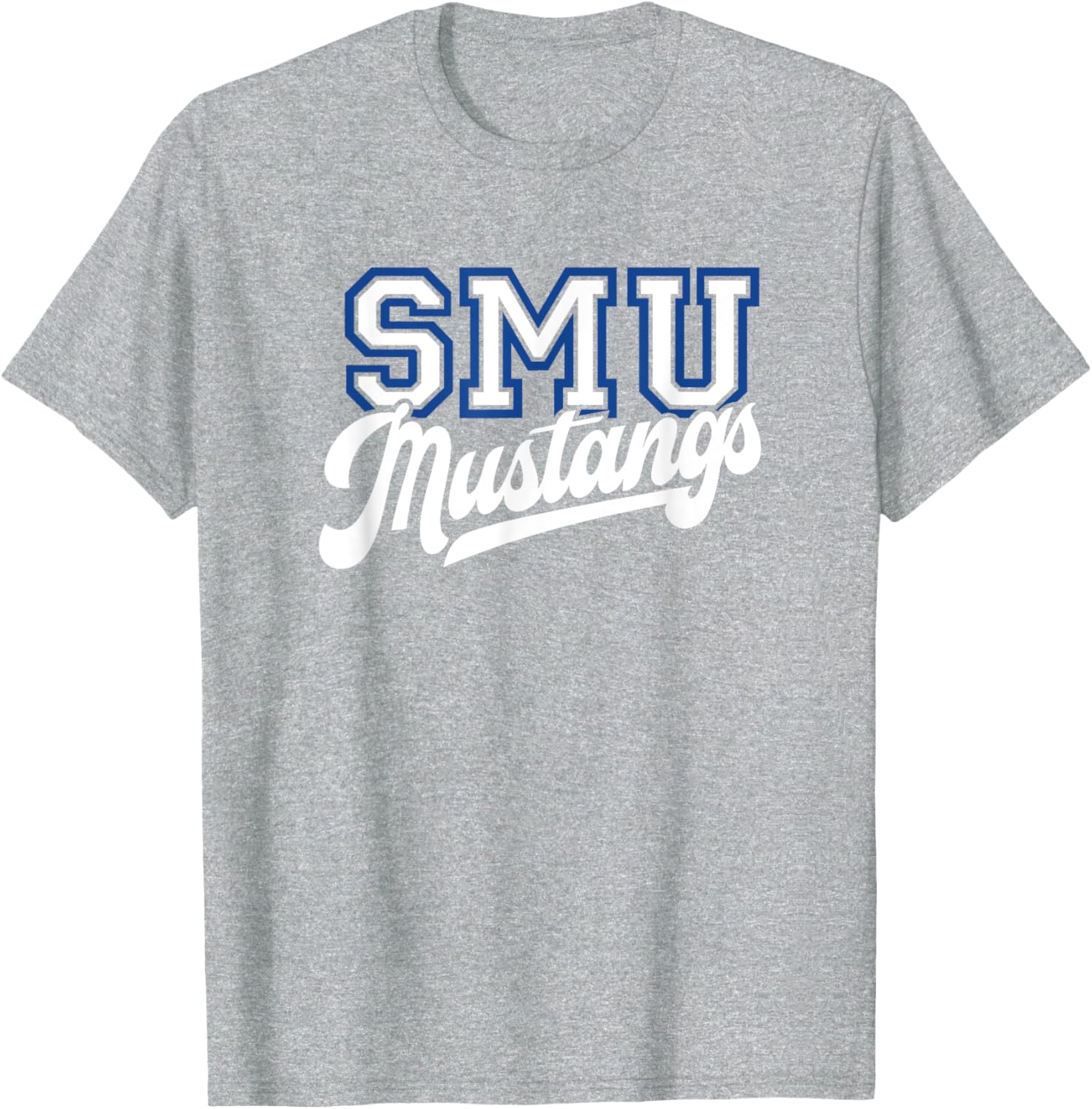 Southern Methodist SMU Mustangs Classic Script T-Shirt for Fans - 1