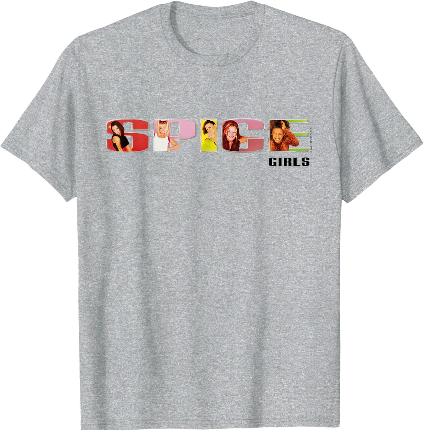 Spice Girls Classic Fit Black T-Shirt with Official Logo for Fans - 2