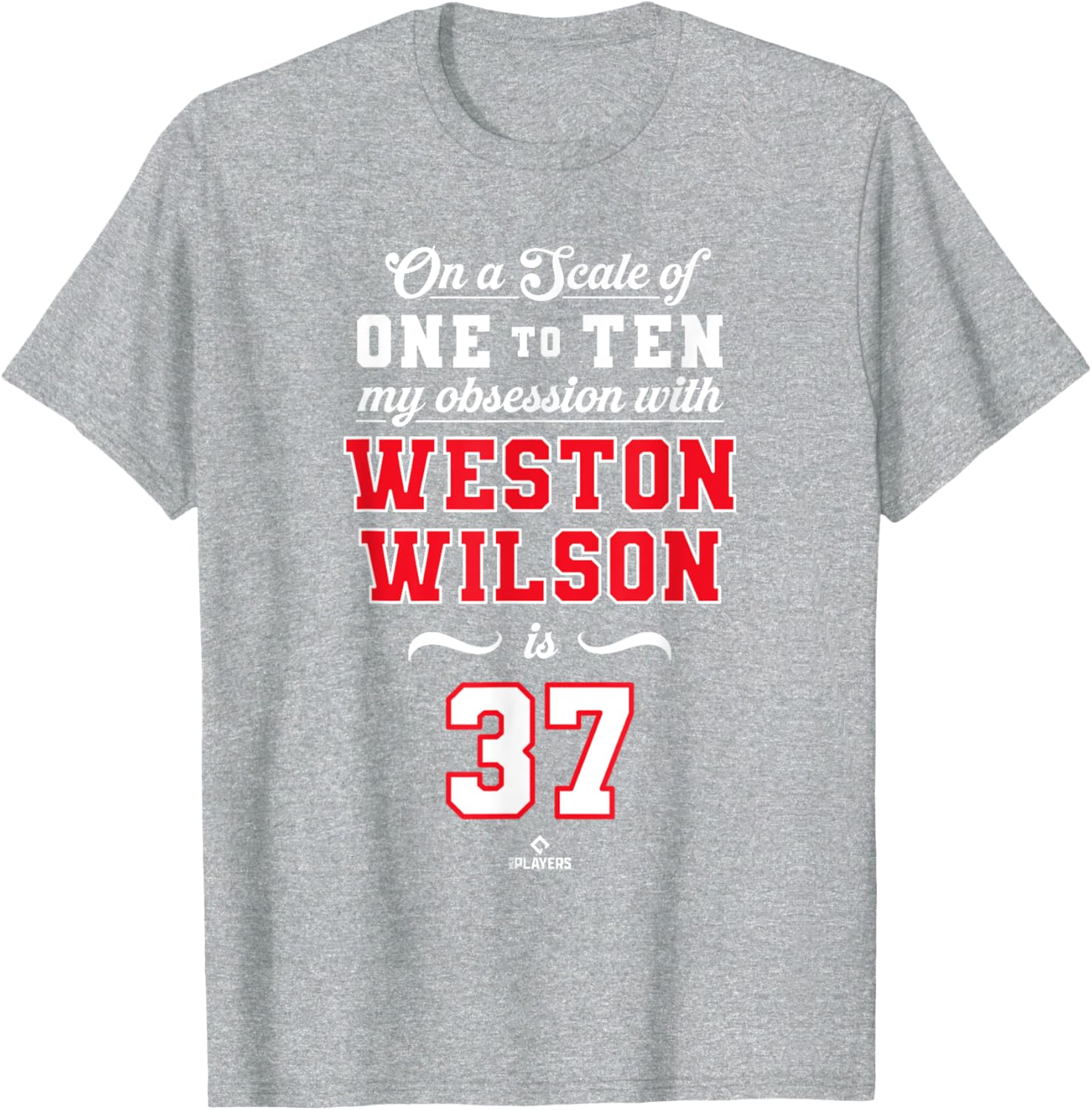 Obsession Weston Wilson 37 Philadelphia MLBPA T-Shirt for Fans - 1