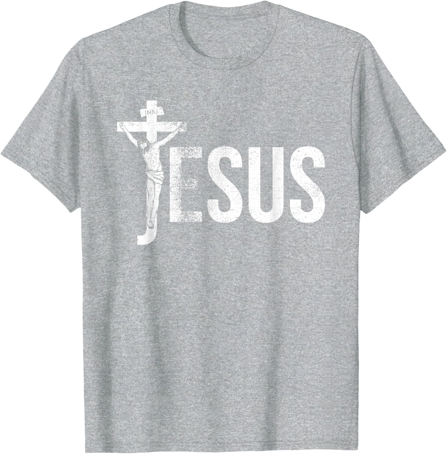Vintage Jesus Christ Crucifixion T-Shirt with Crown of Thorns Design - 6